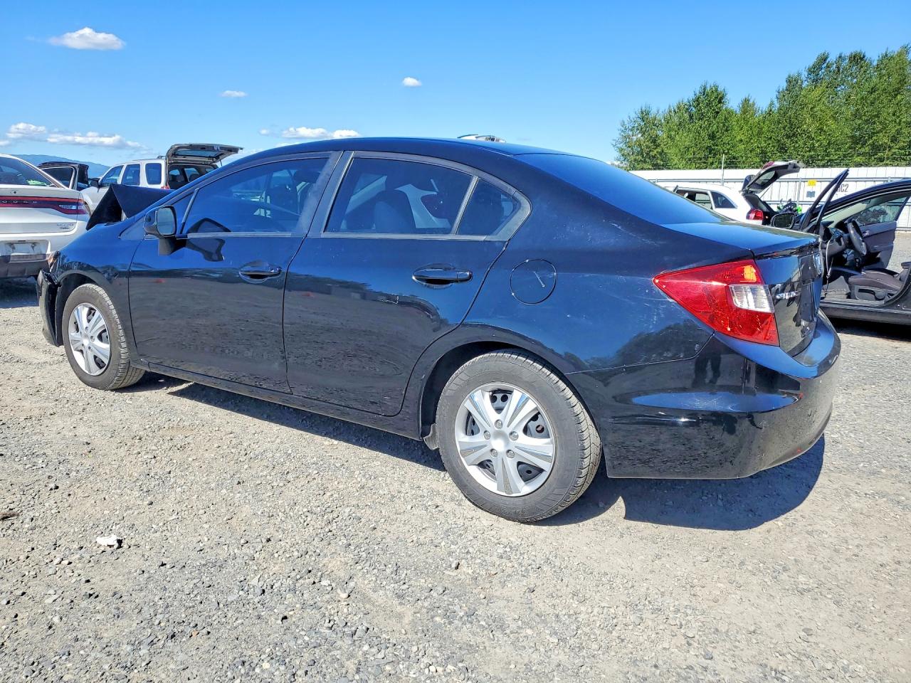 2012 Honda Civic Lx Black vin: 19XFB2F55CE318422