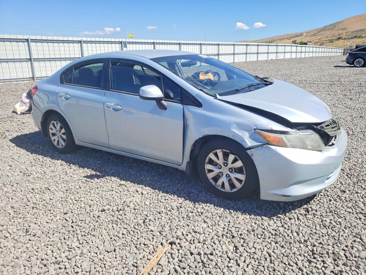 2012 Honda Civic Lx Silver vin: 19XFB2F55CE321398