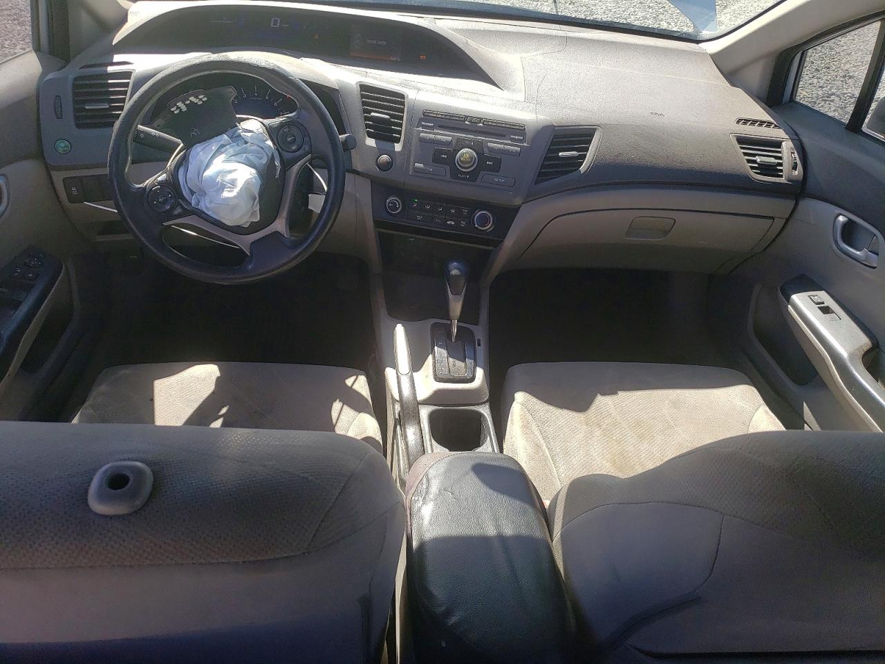 2012 Honda Civic Lx Silver vin: 19XFB2F55CE321398