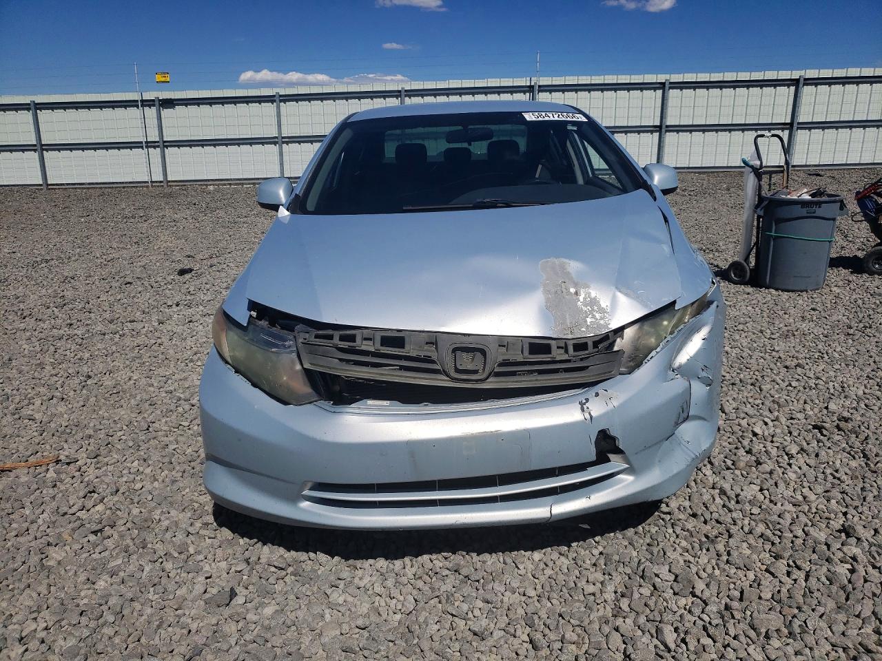 2012 Honda Civic Lx Silver vin: 19XFB2F55CE321398