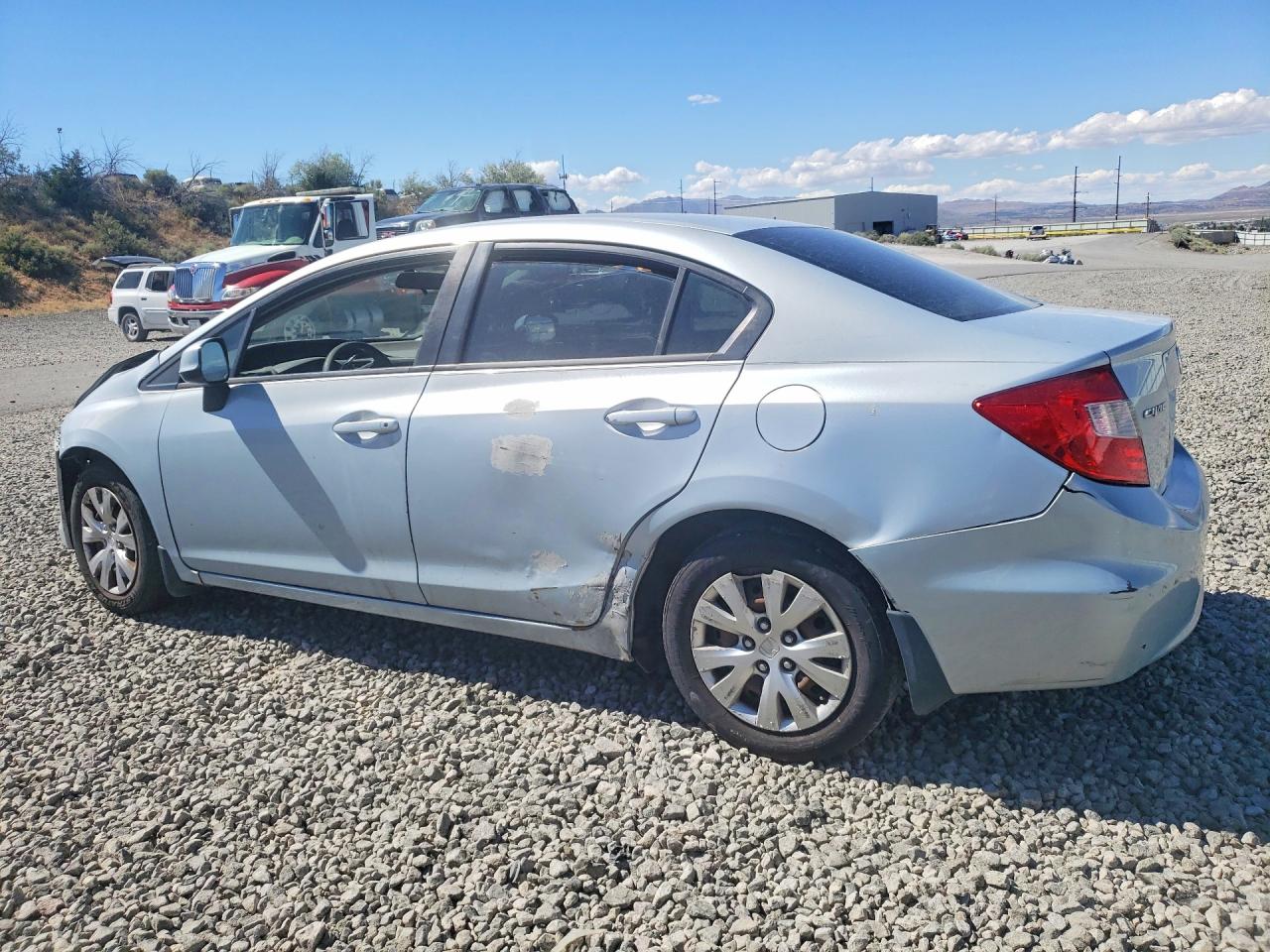 2012 Honda Civic Lx Silver vin: 19XFB2F55CE321398