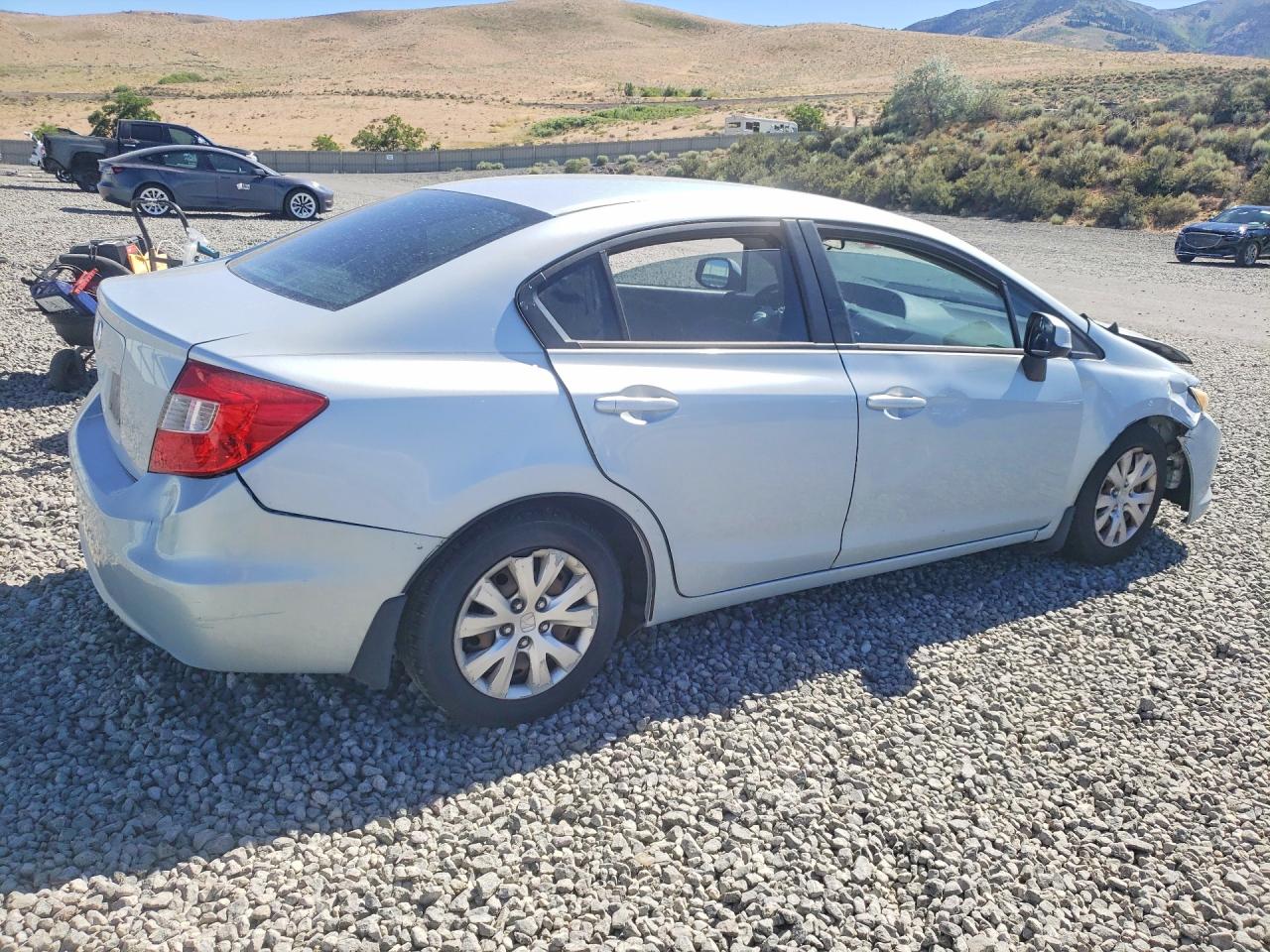 2012 Honda Civic Lx Silver vin: 19XFB2F55CE321398