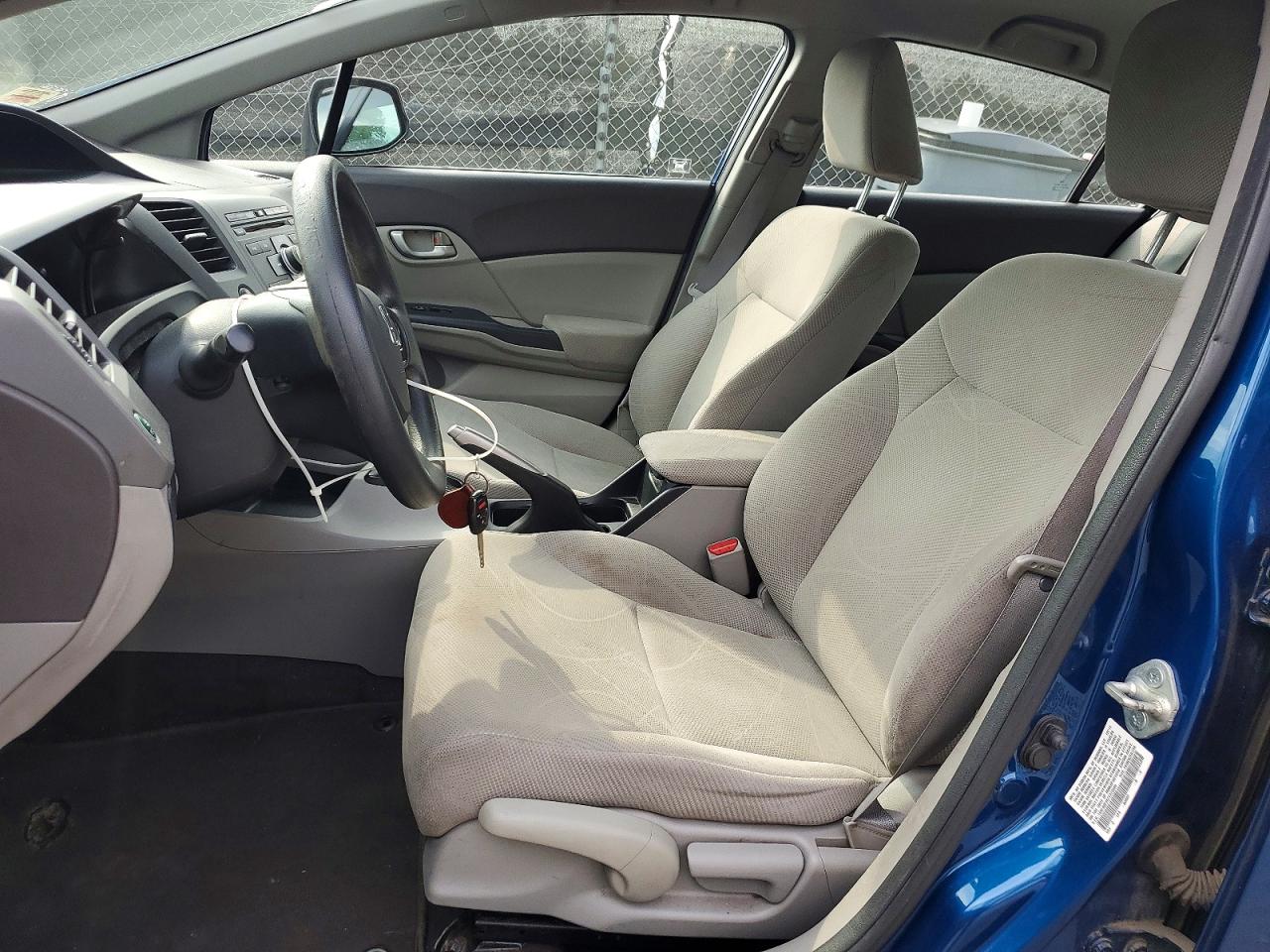 2012 Honda Civic Lx Blue vin: 19XFB2F55CE323099