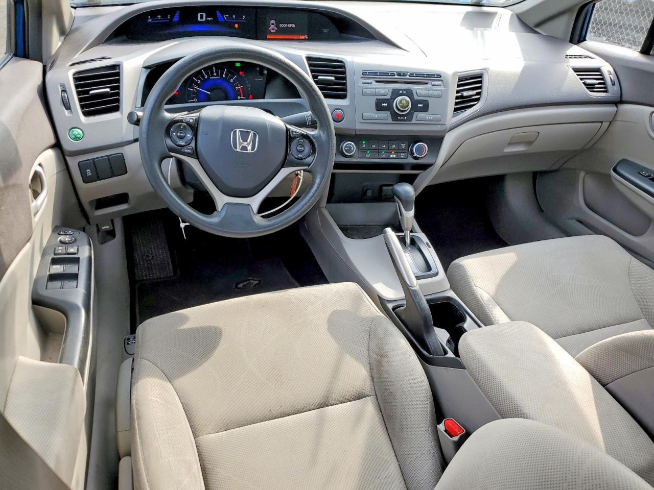 2012 Honda Civic Lx Blue vin: 19XFB2F55CE323099