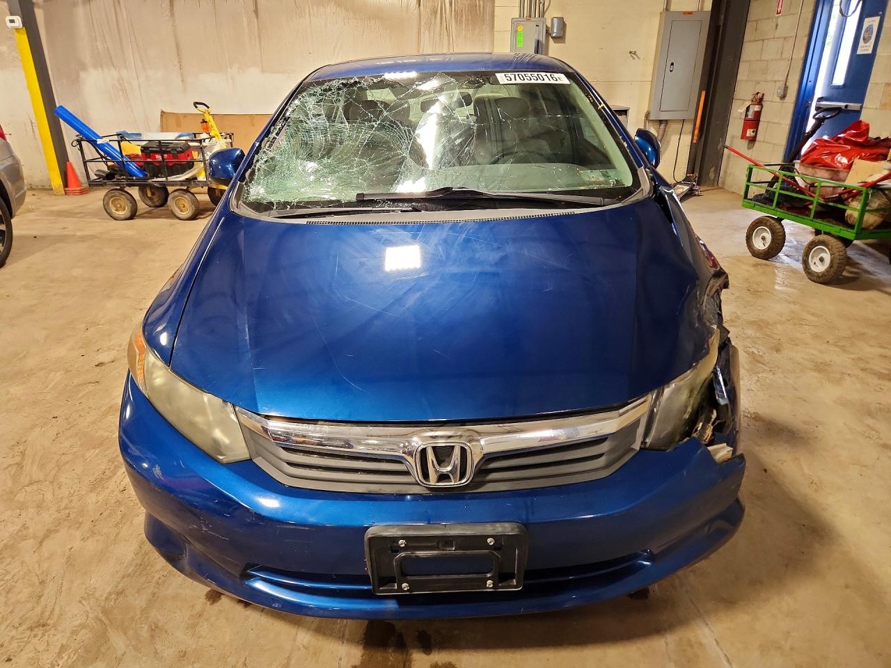 2012 Honda Civic Lx Синий vin: 19XFB2F55CE325256