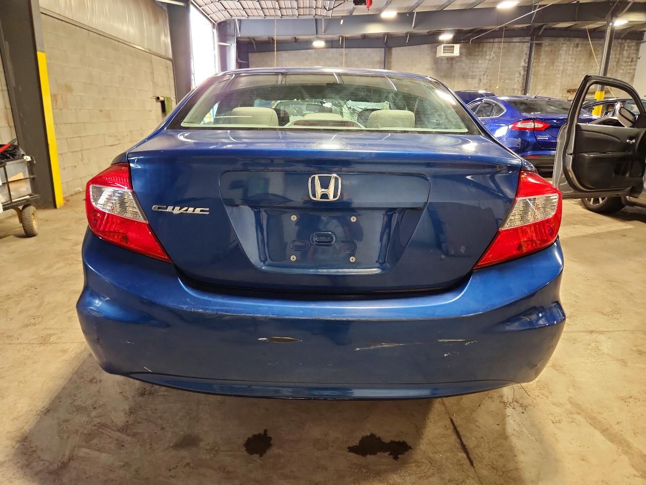 2012 Honda Civic Lx Синий vin: 19XFB2F55CE325256