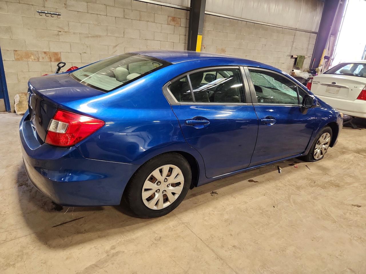 2012 Honda Civic Lx Синий vin: 19XFB2F55CE325256