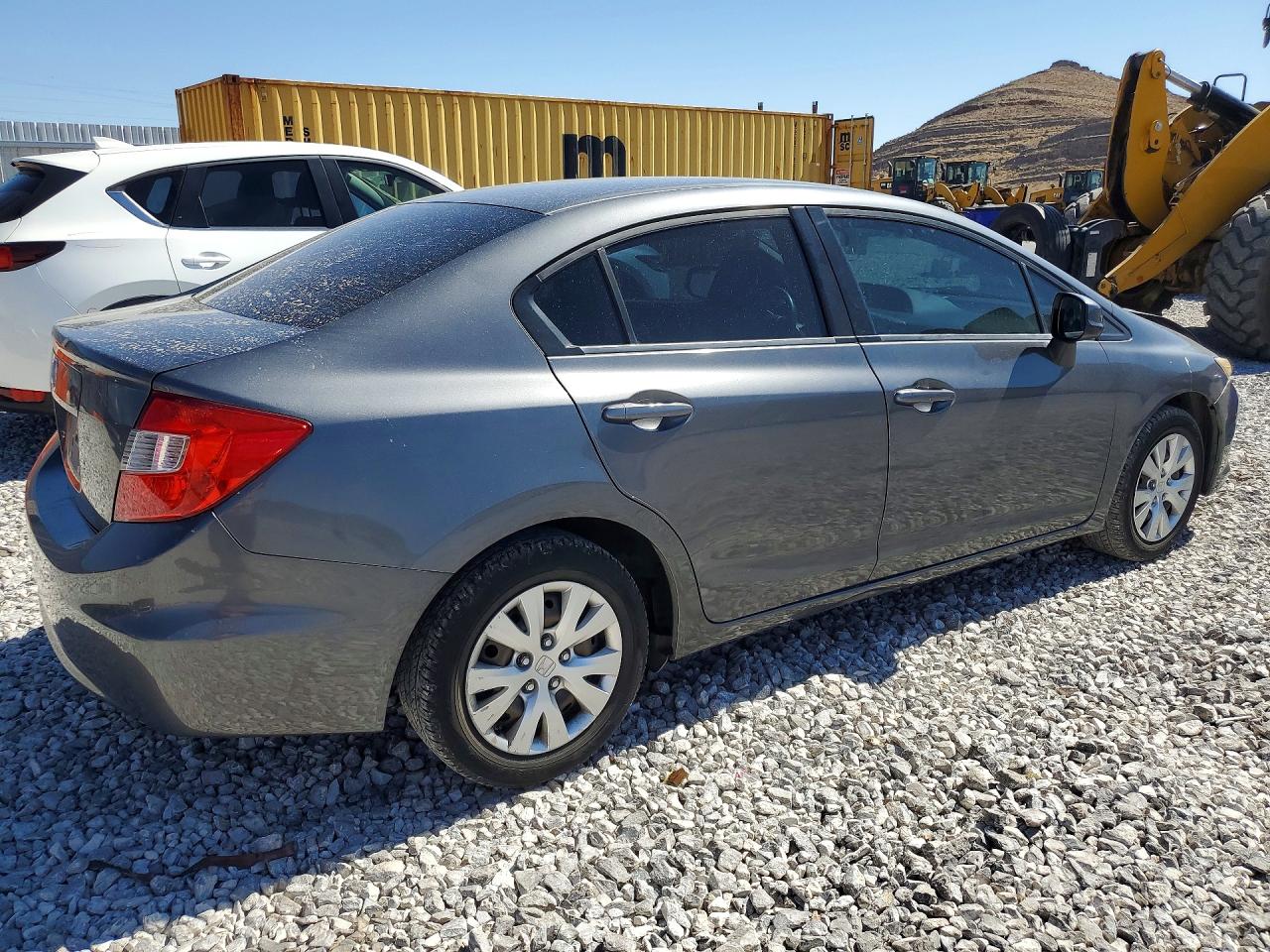 2012 Honda Civic Lx Серый vin: 19XFB2F55CE325421