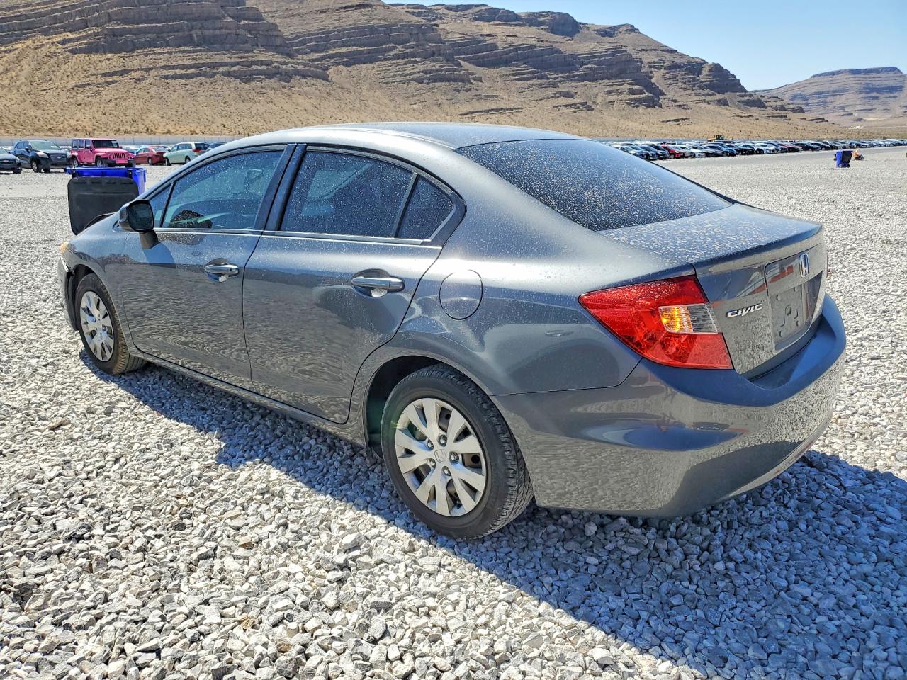 2012 Honda Civic Lx Серый vin: 19XFB2F55CE325421