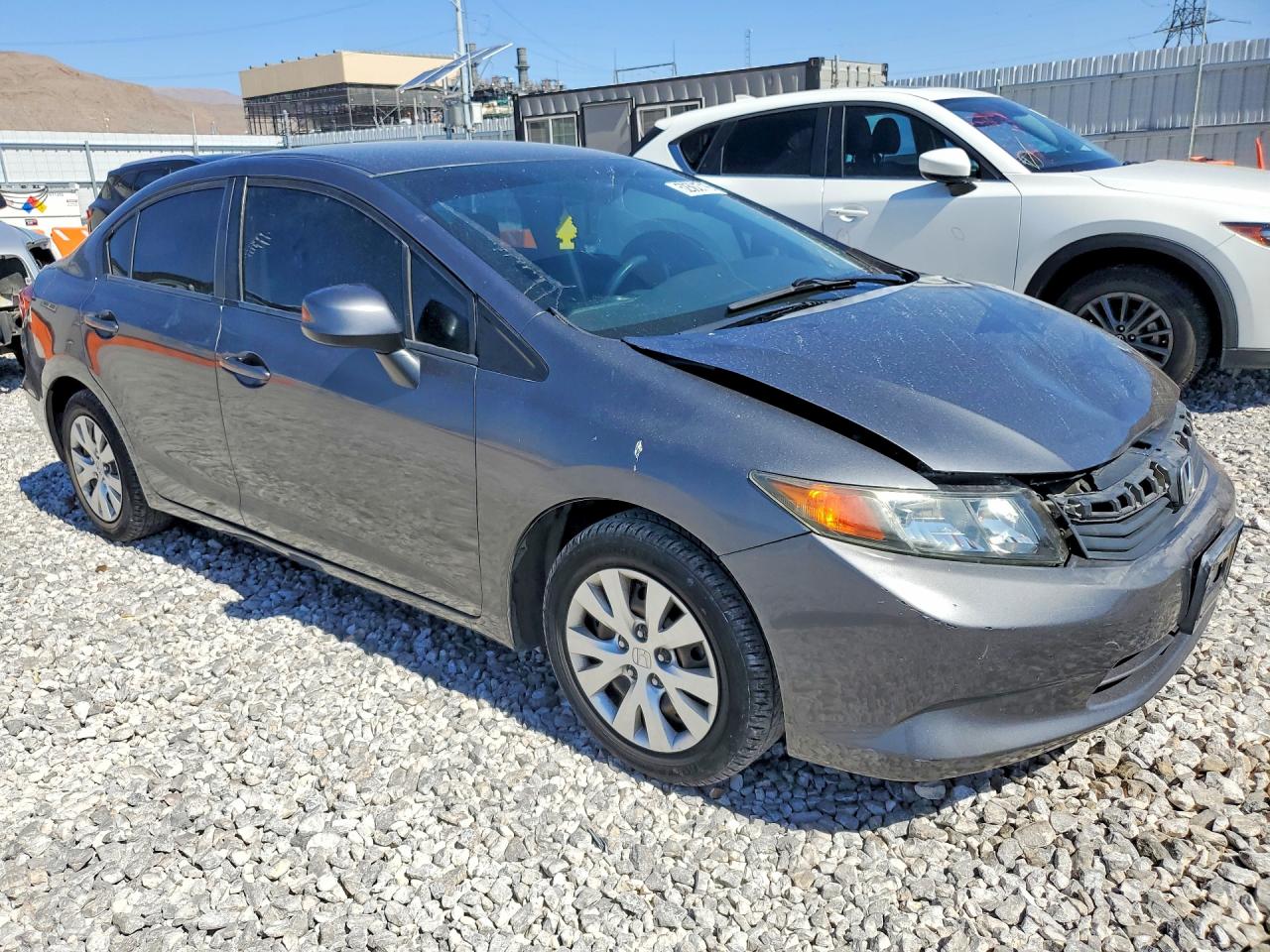 2012 Honda Civic Lx Серый vin: 19XFB2F55CE325421