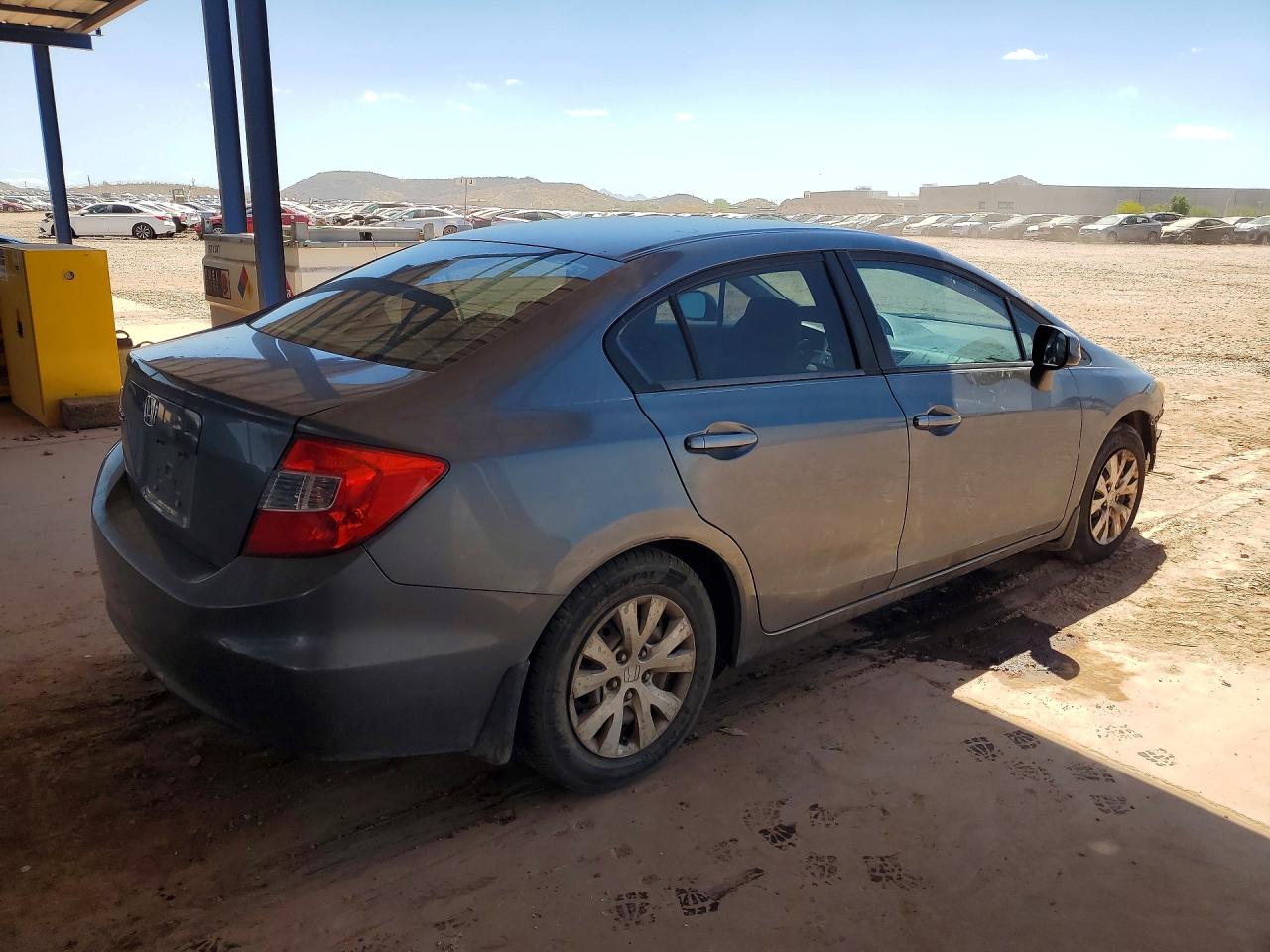2012 Honda Civic Lx Gray vin: 19XFB2F55CE326357