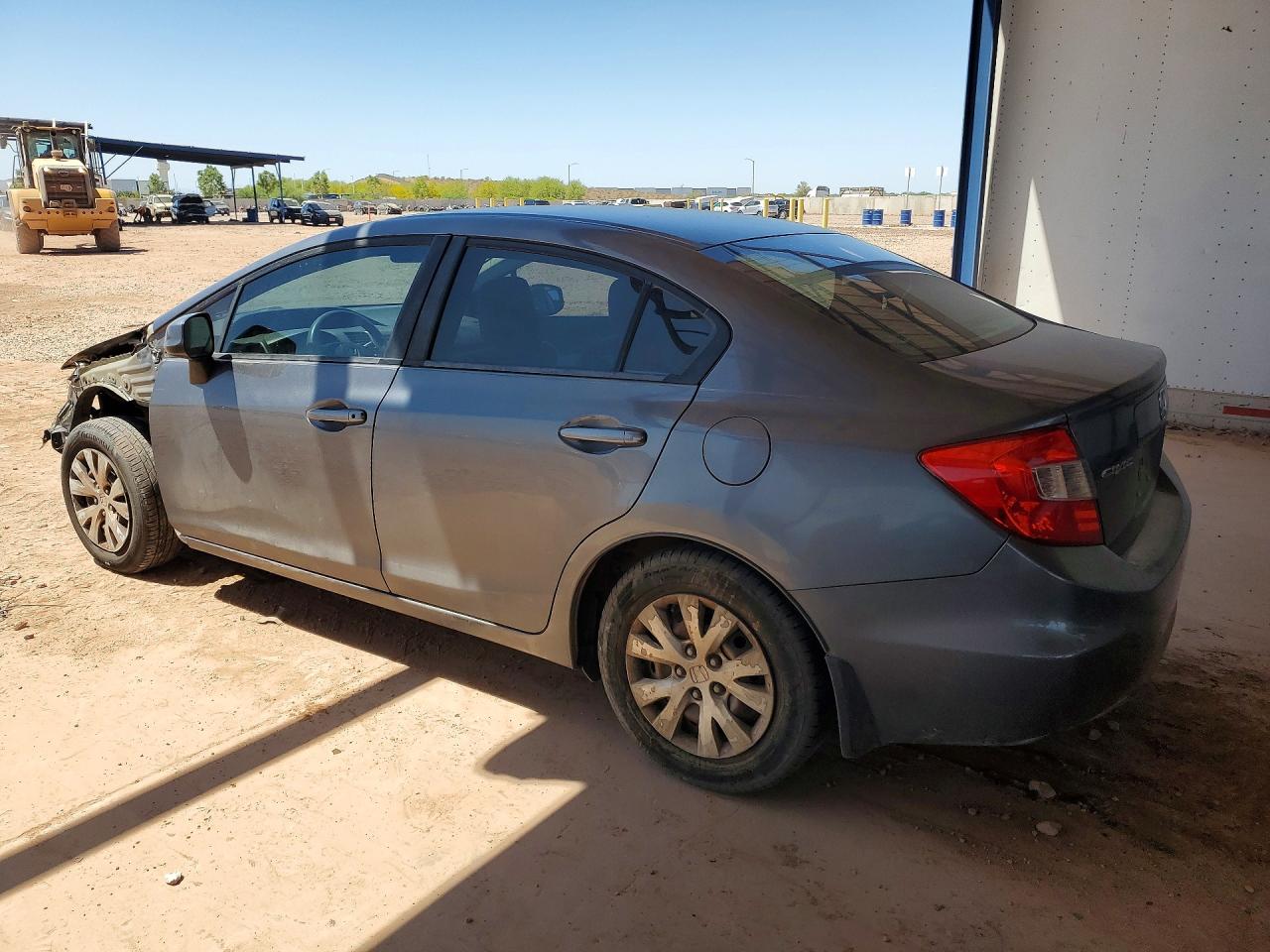 2012 Honda Civic Lx Gray vin: 19XFB2F55CE326357