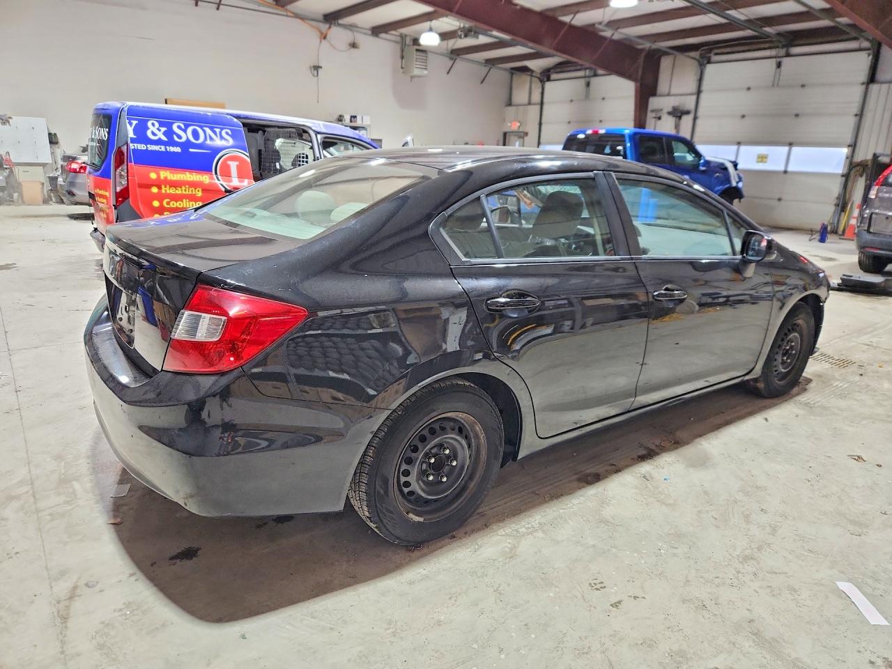 2012 Honda Civic Lx Black vin: 19XFB2F55CE328500