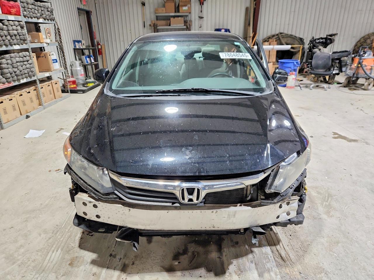 2012 Honda Civic Lx Black vin: 19XFB2F55CE328500