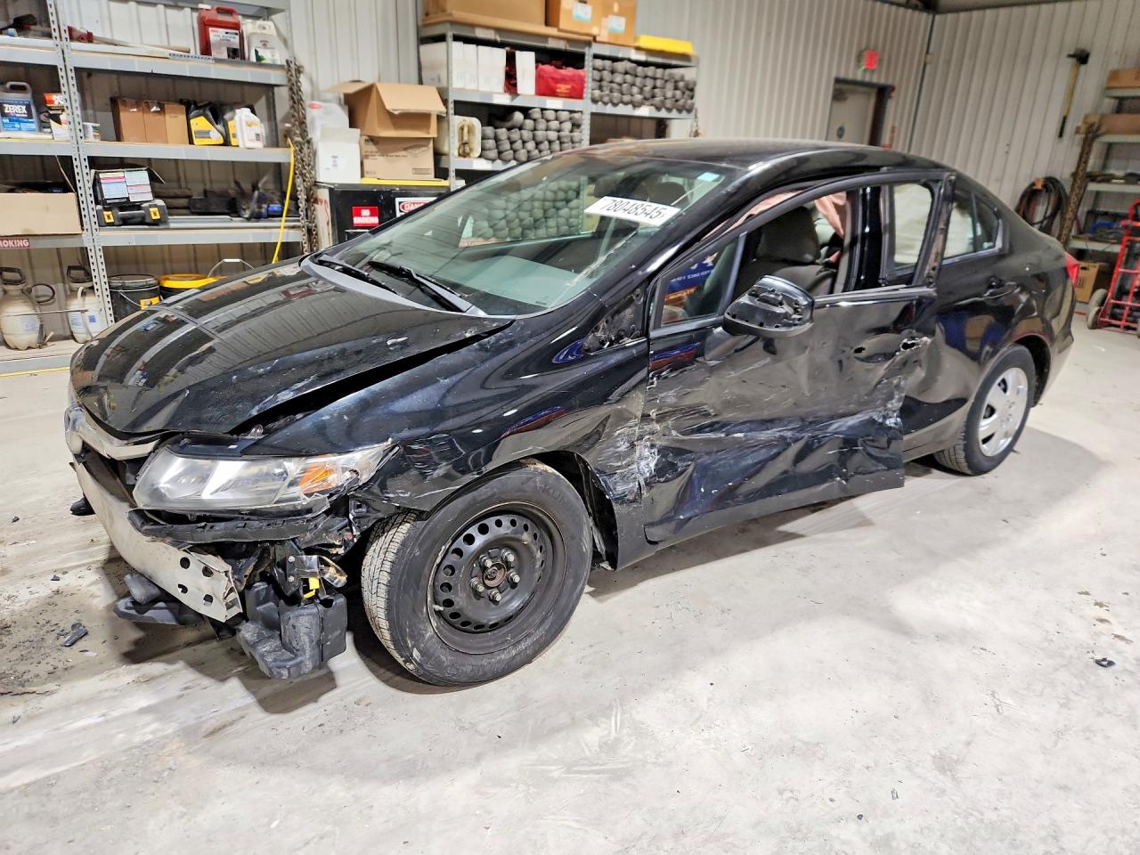 2012 Honda Civic Lx Black vin: 19XFB2F55CE328500