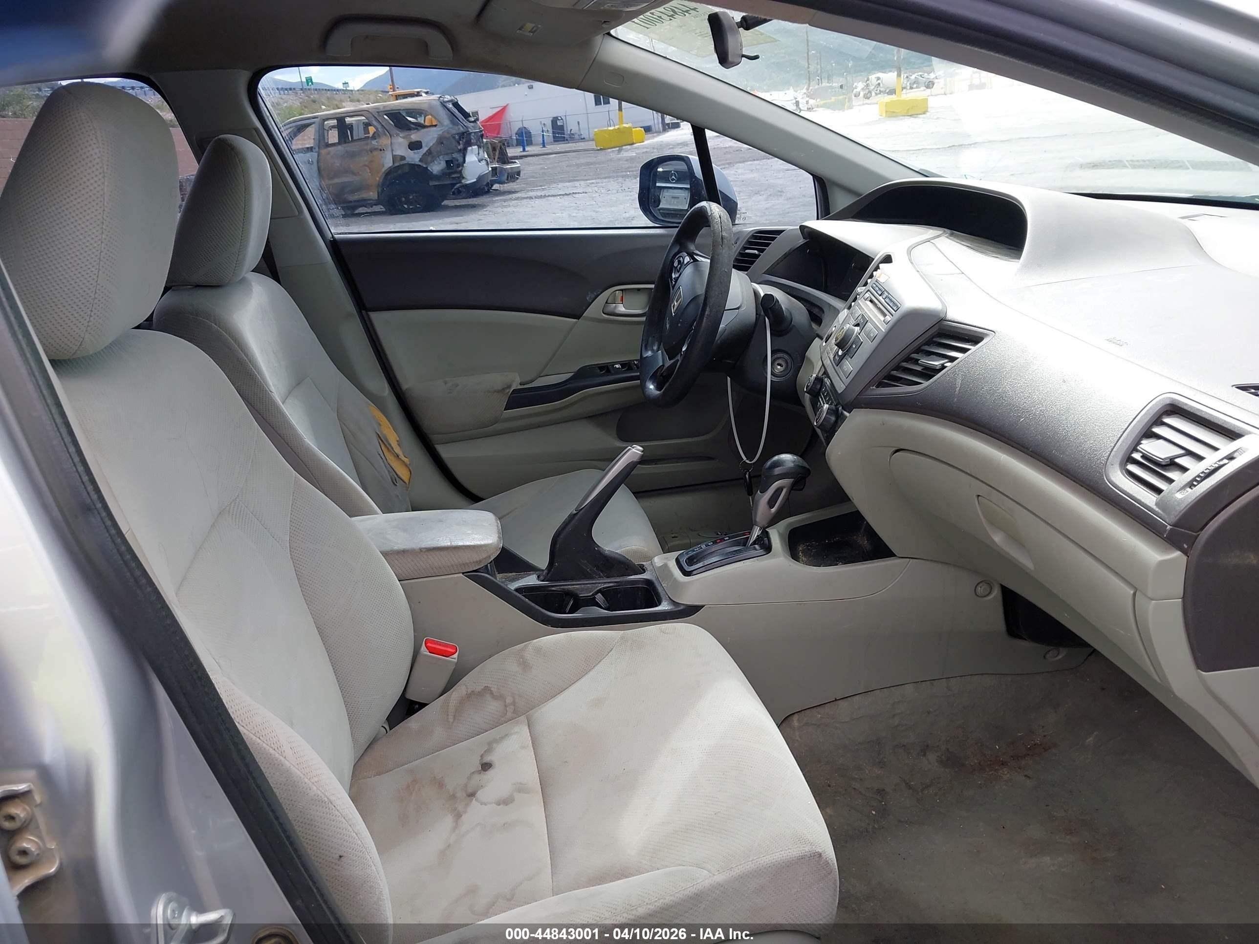 2012 Honda Civic Lx Silver vin: 19XFB2F55CE329954