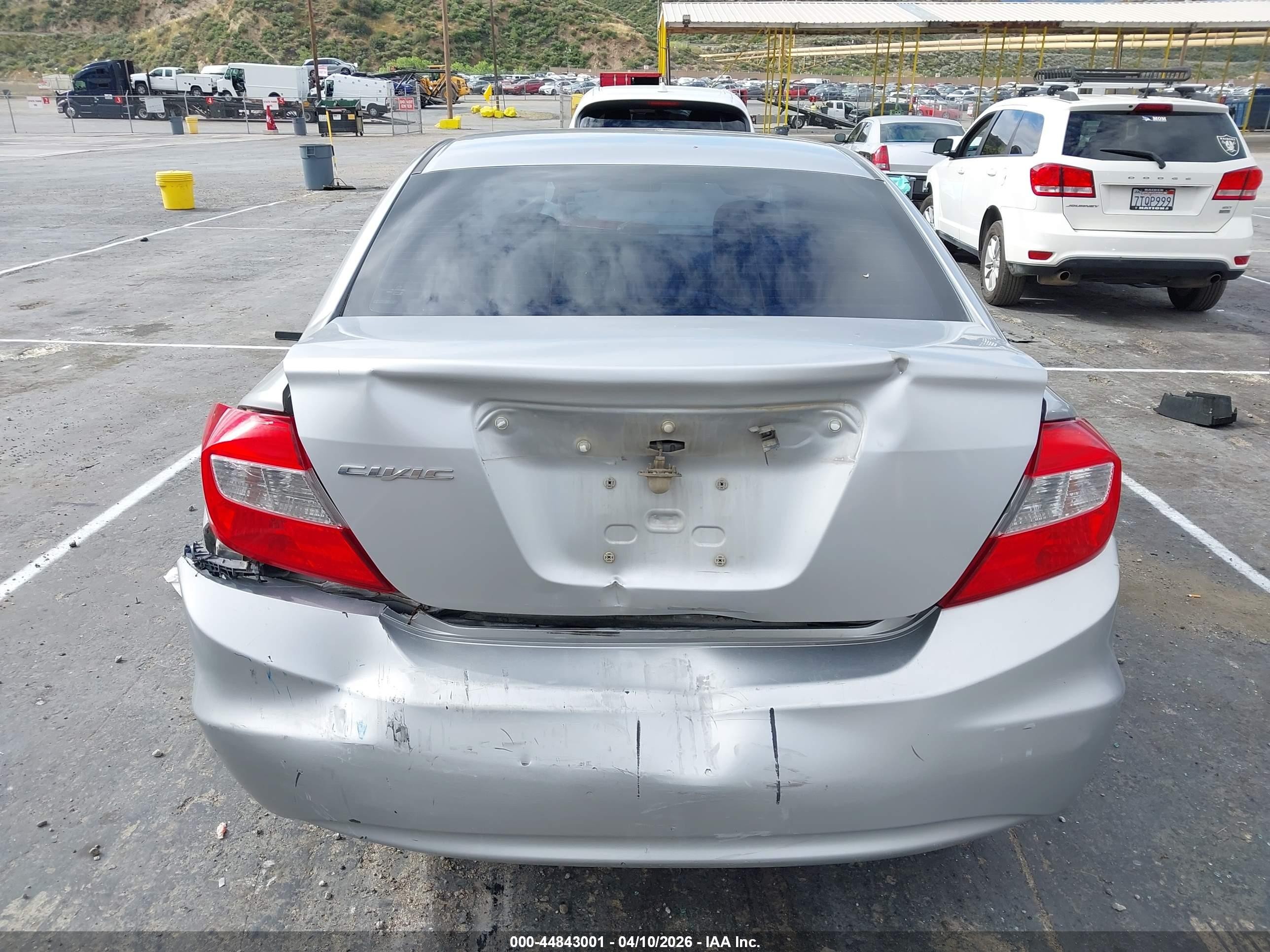2012 Honda Civic Lx Silver vin: 19XFB2F55CE329954