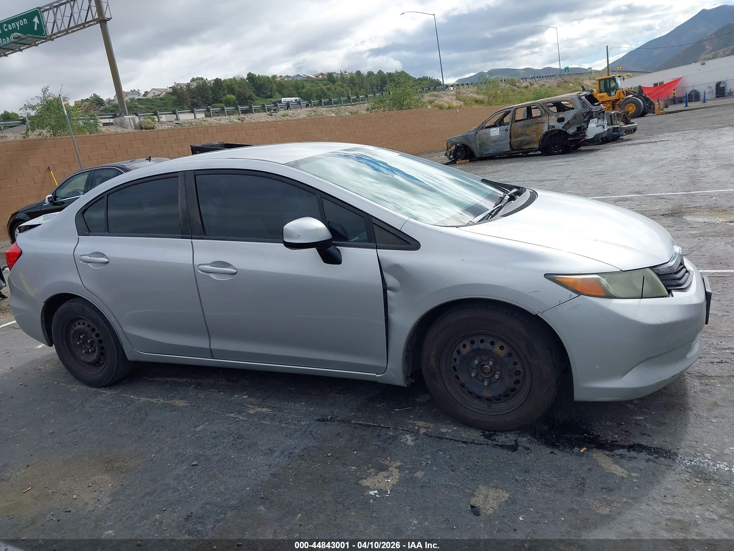 2012 Honda Civic Lx Silver vin: 19XFB2F55CE329954