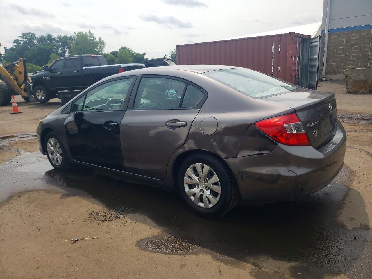 2012 Honda Civic Lx Коричневый vin: 19XFB2F55CE334202