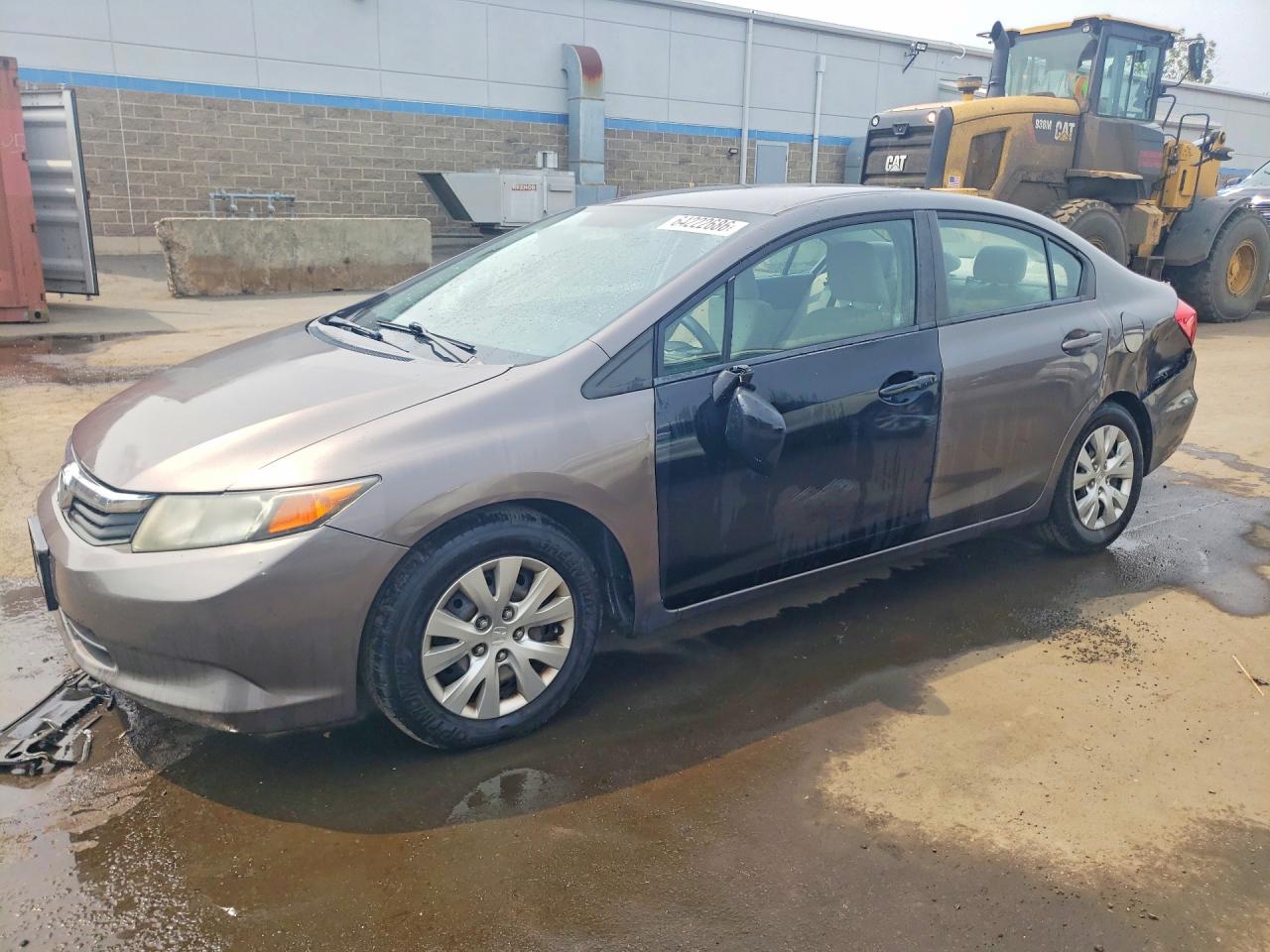 2012 Honda Civic Lx Коричневый vin: 19XFB2F55CE334202