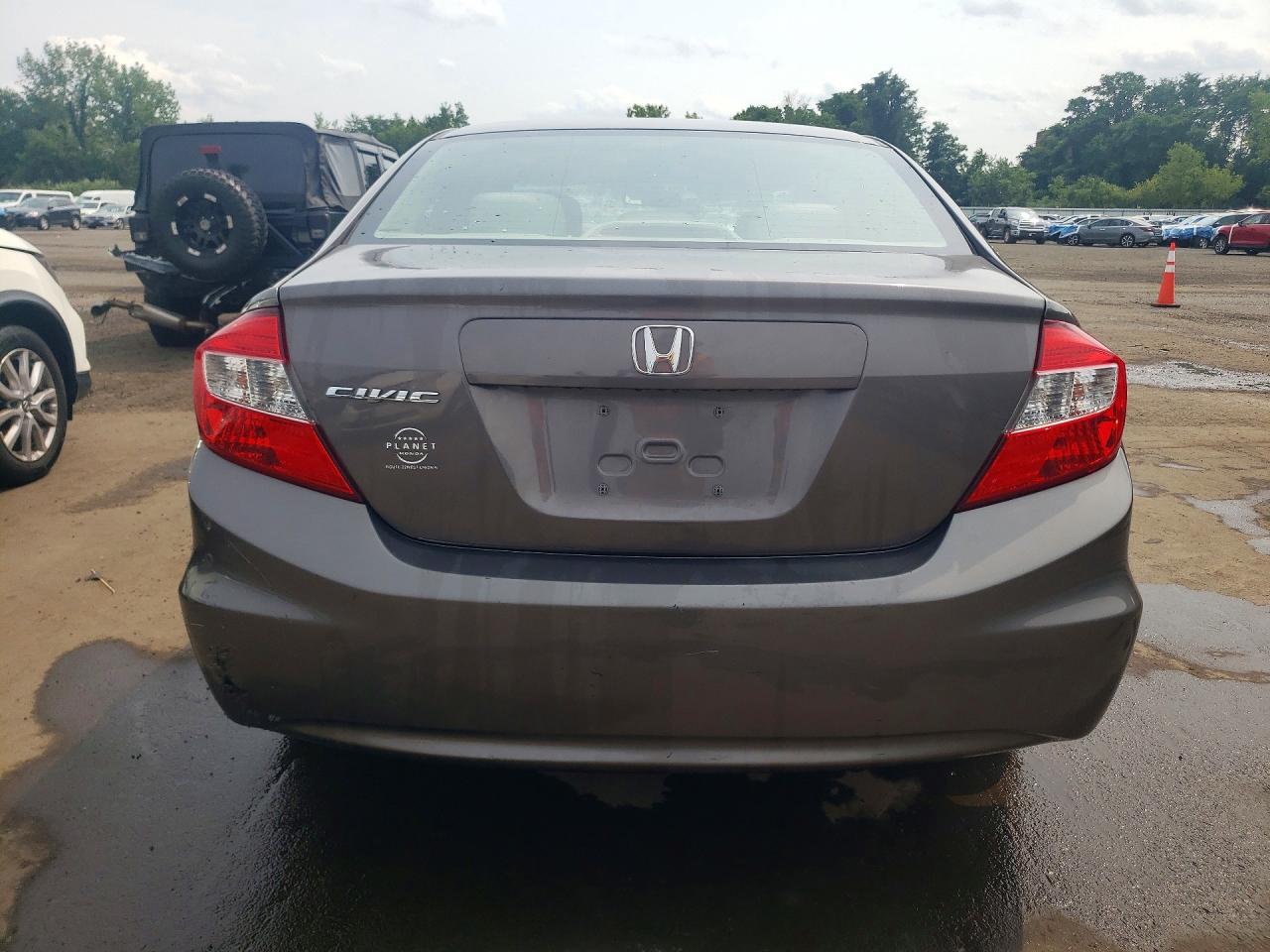 2012 Honda Civic Lx Коричневый vin: 19XFB2F55CE334202