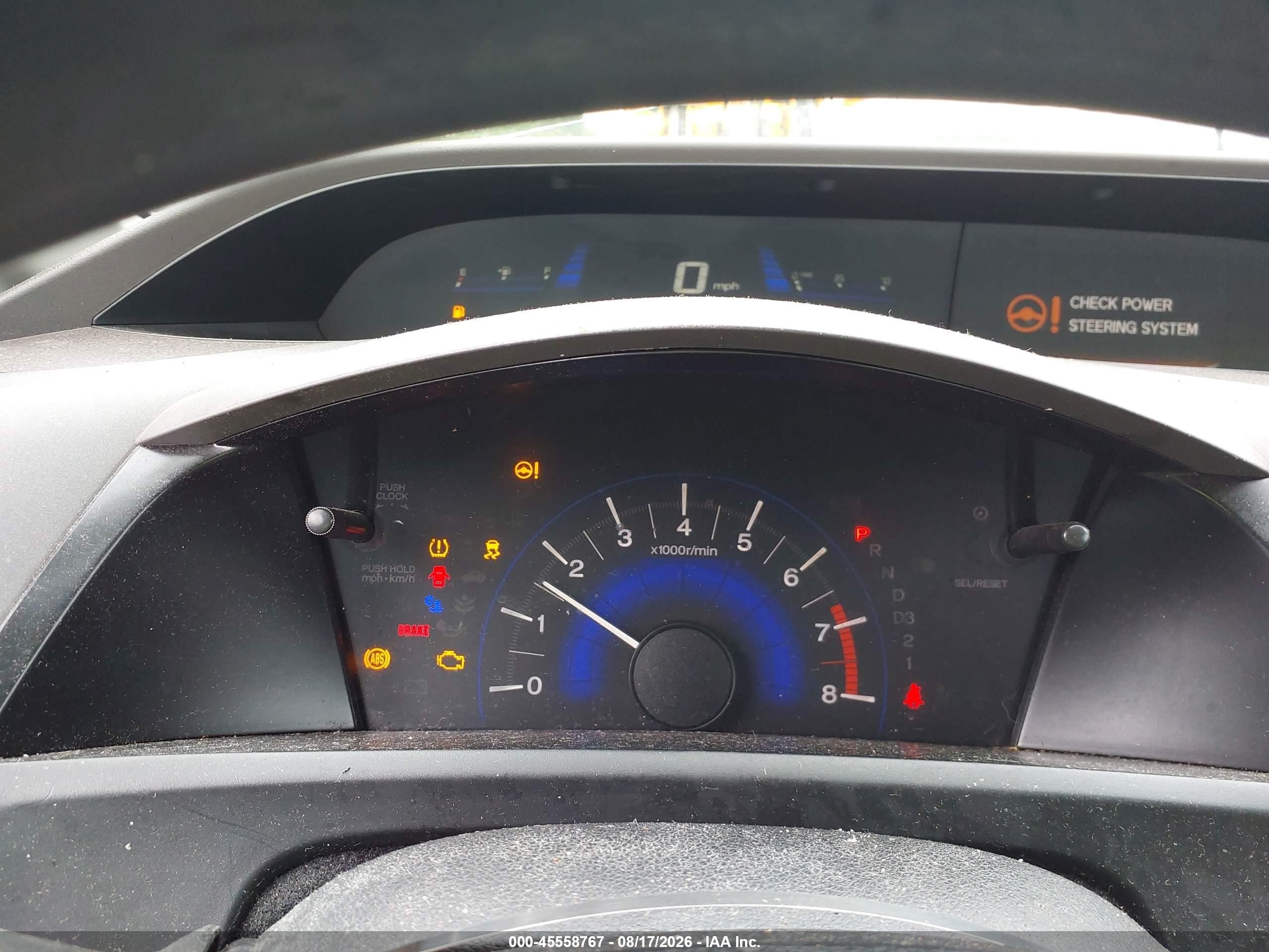 2012 Honda Civic Lx White vin: 19XFB2F55CE337357