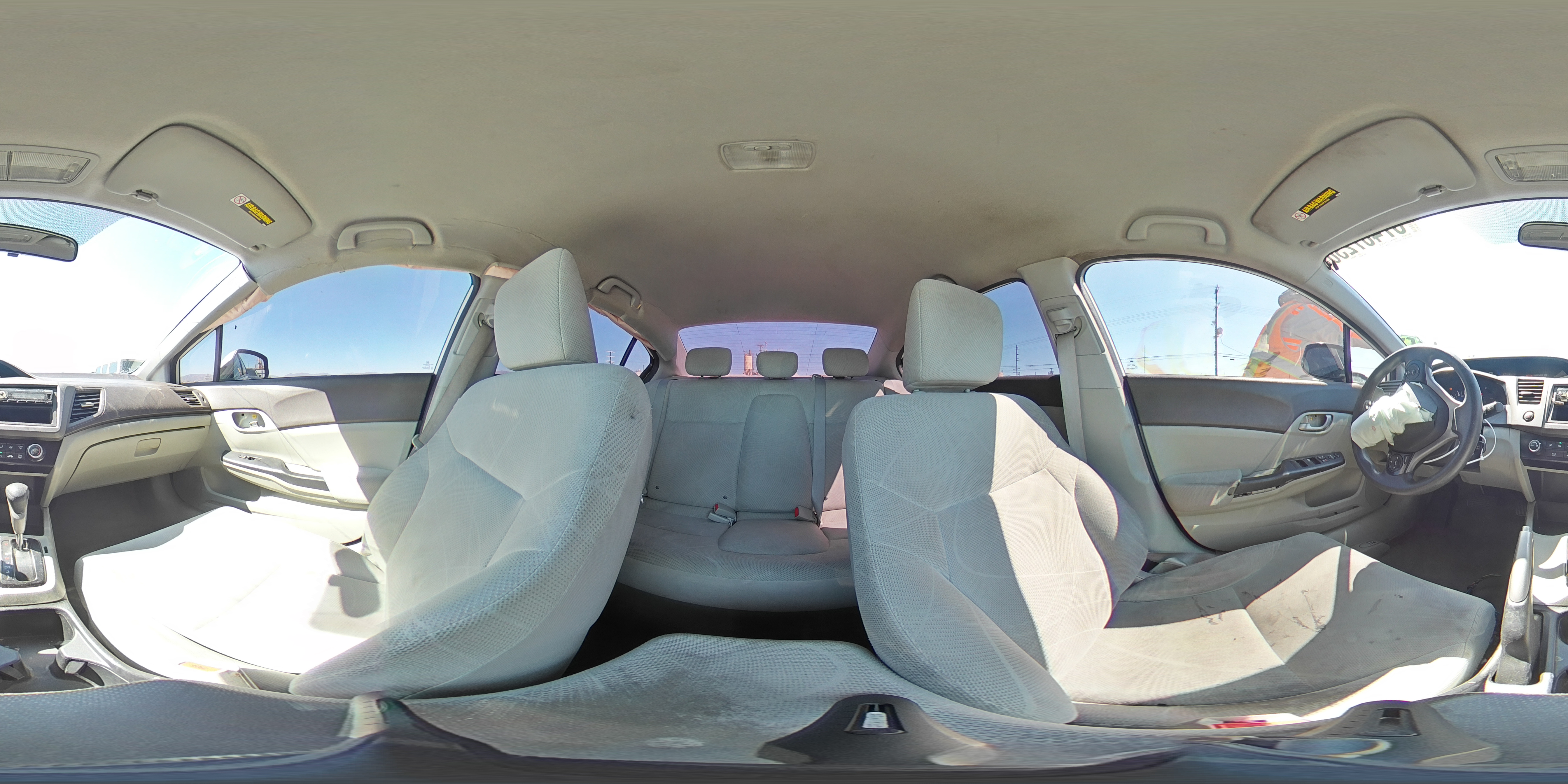 2012 Honda Civic Lx White vin: 19XFB2F55CE348276