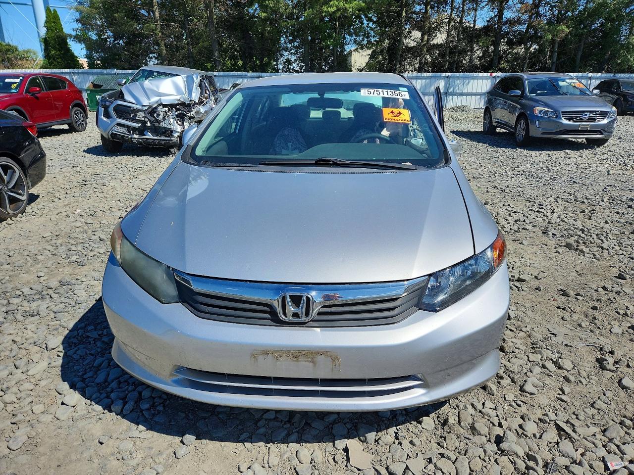 2012 Honda Civic Lx Silver vin: 19XFB2F55CE359701