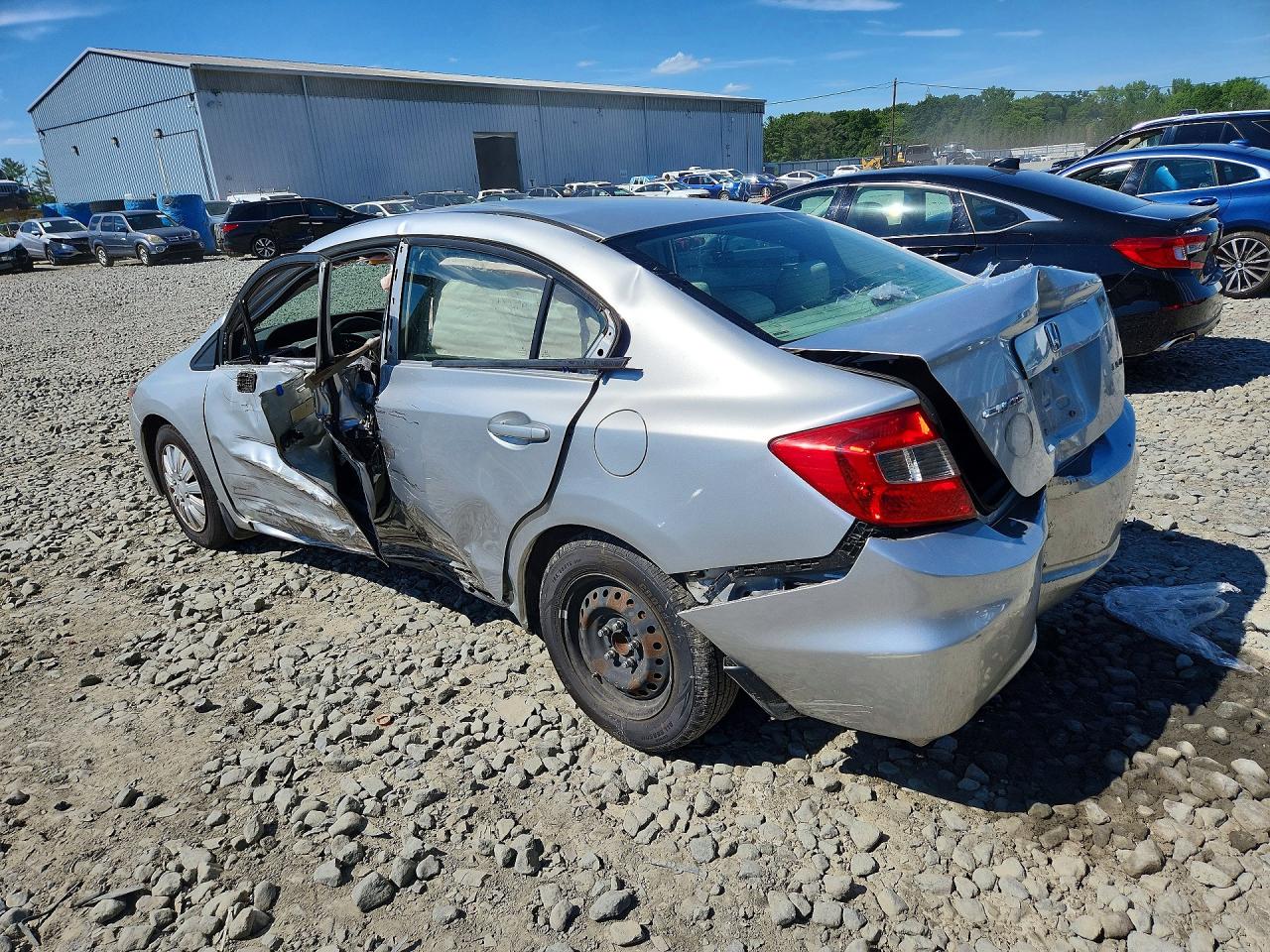 2012 Honda Civic Lx Silver vin: 19XFB2F55CE359701