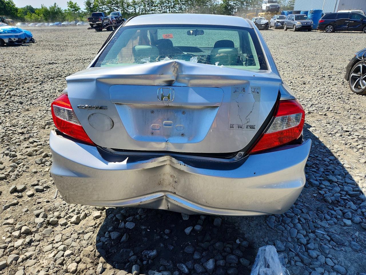 2012 Honda Civic Lx Silver vin: 19XFB2F55CE359701