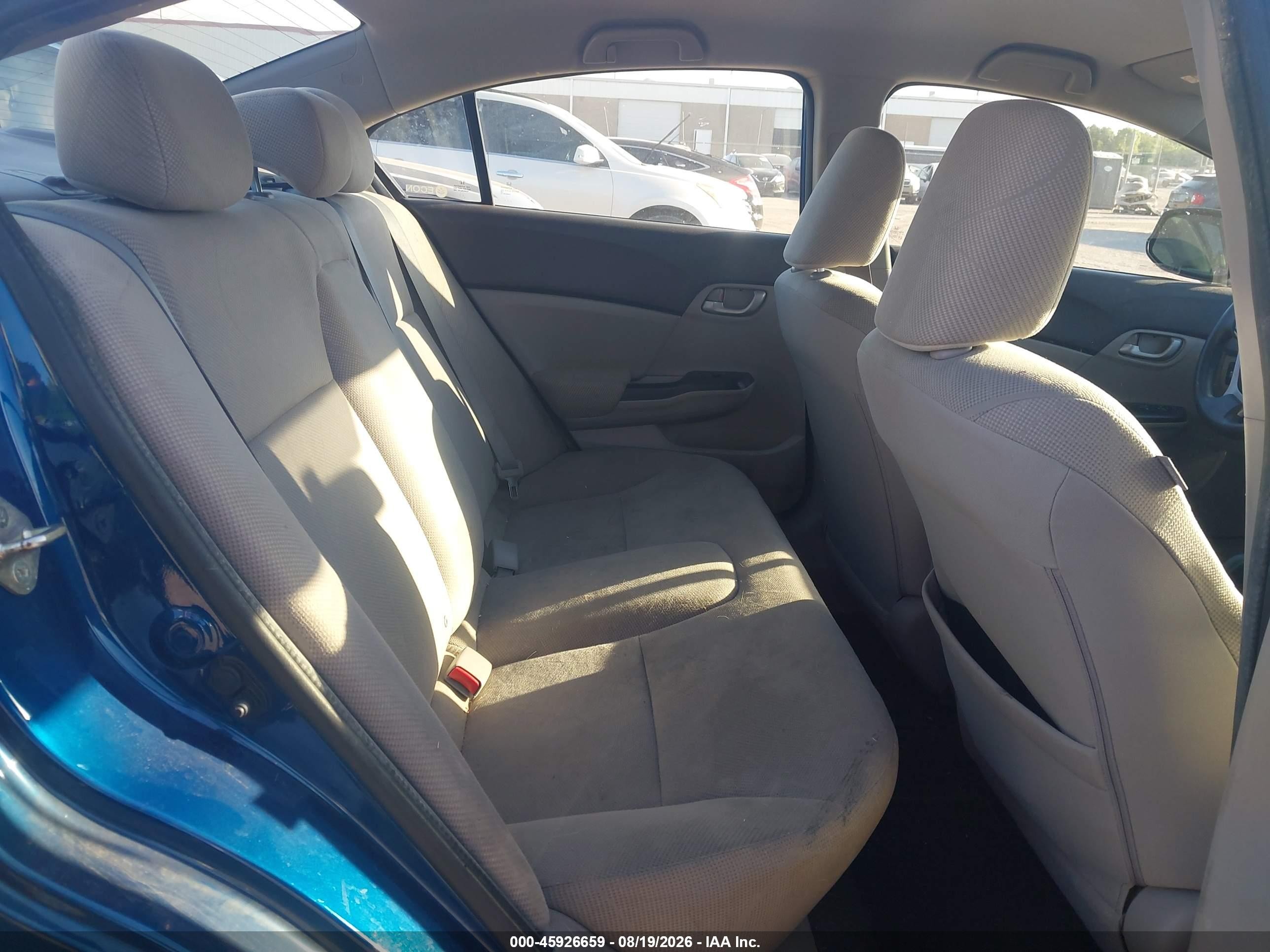 2012 Honda Civic Lx Синий vin: 19XFB2F55CE361450