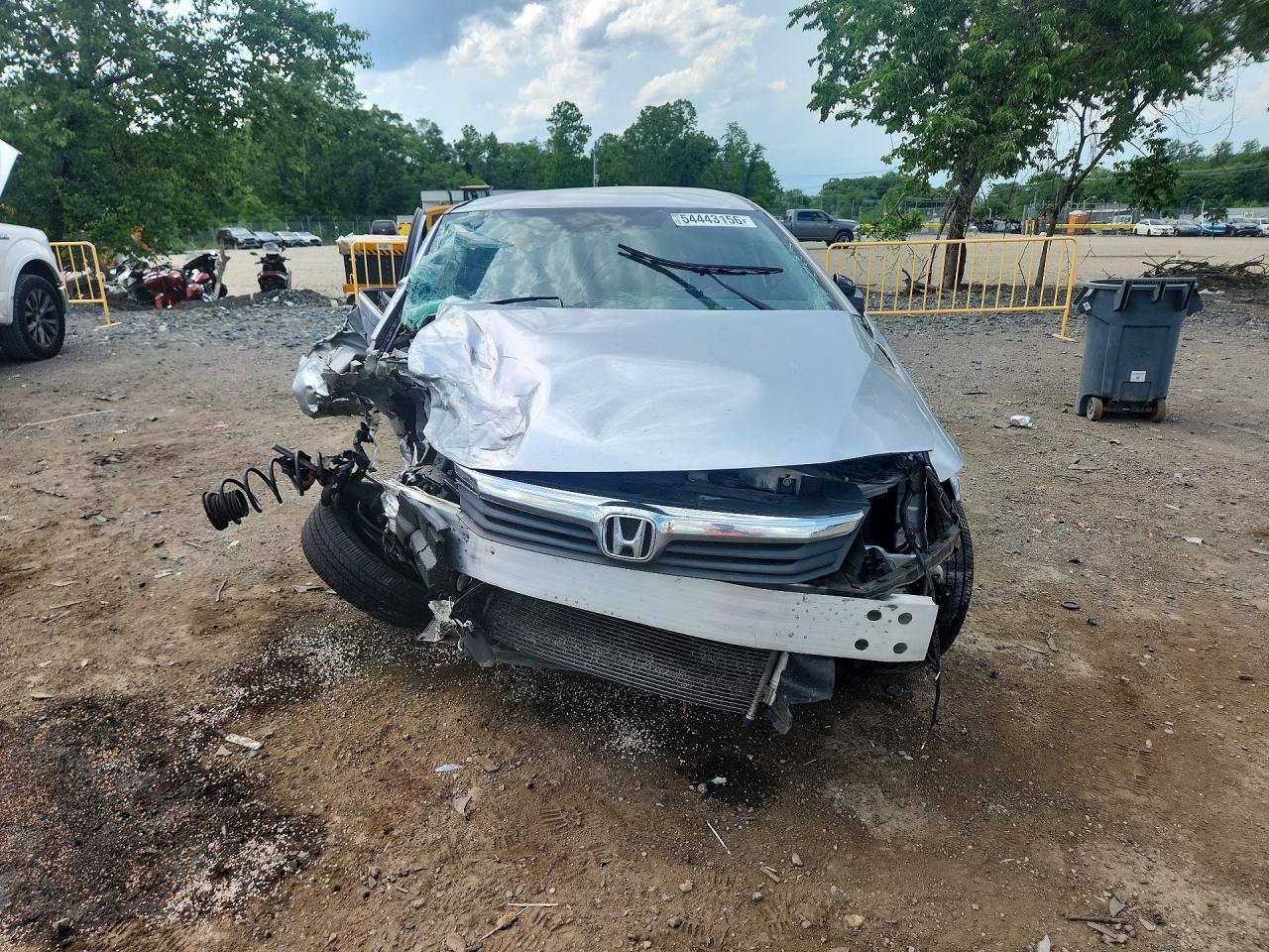 2012 Honda Civic Lx Silver vin: 19XFB2F55CE364820