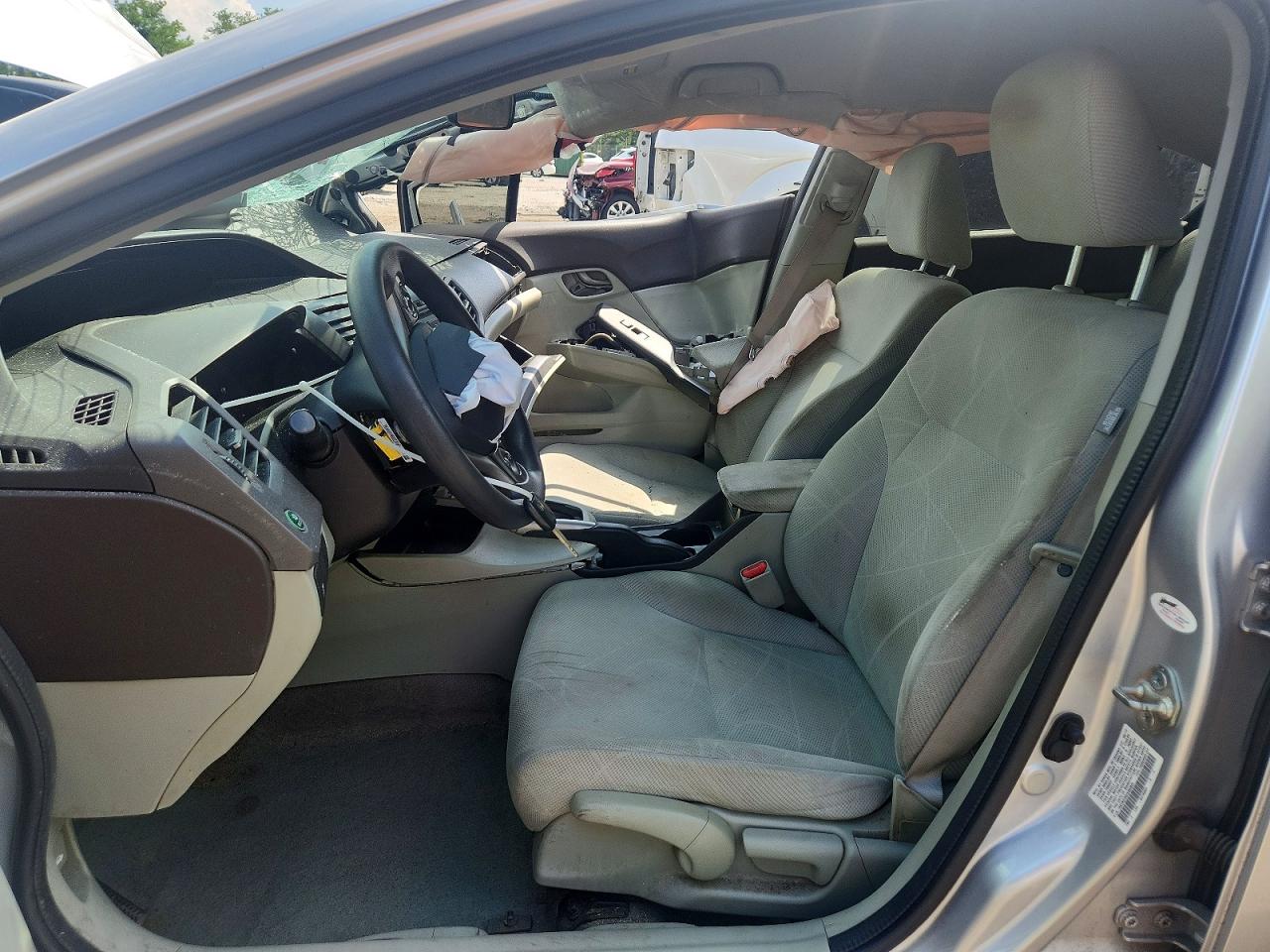 2012 Honda Civic Lx Silver vin: 19XFB2F55CE364820