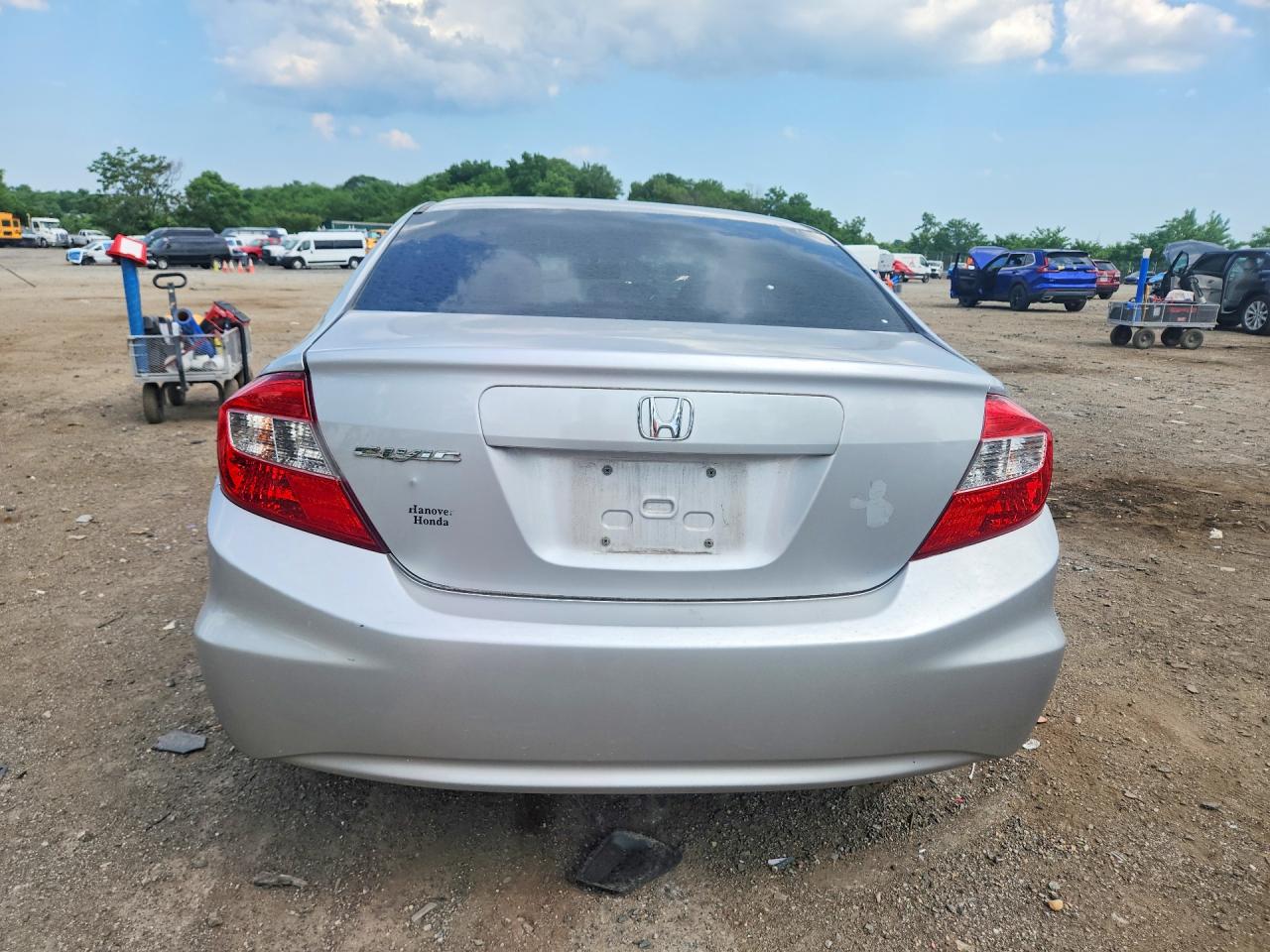 2012 Honda Civic Lx Silver vin: 19XFB2F55CE364820