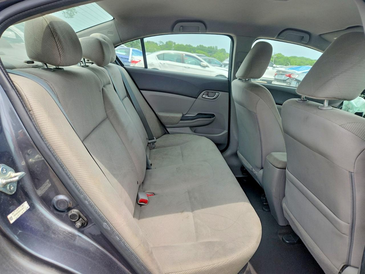 2012 Honda Civic Lx Gray vin: 19XFB2F55CE374991
