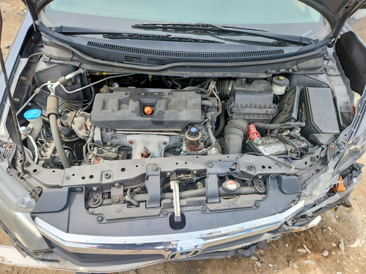 2012 Honda Civic Lx Gray vin: 19XFB2F55CE374991