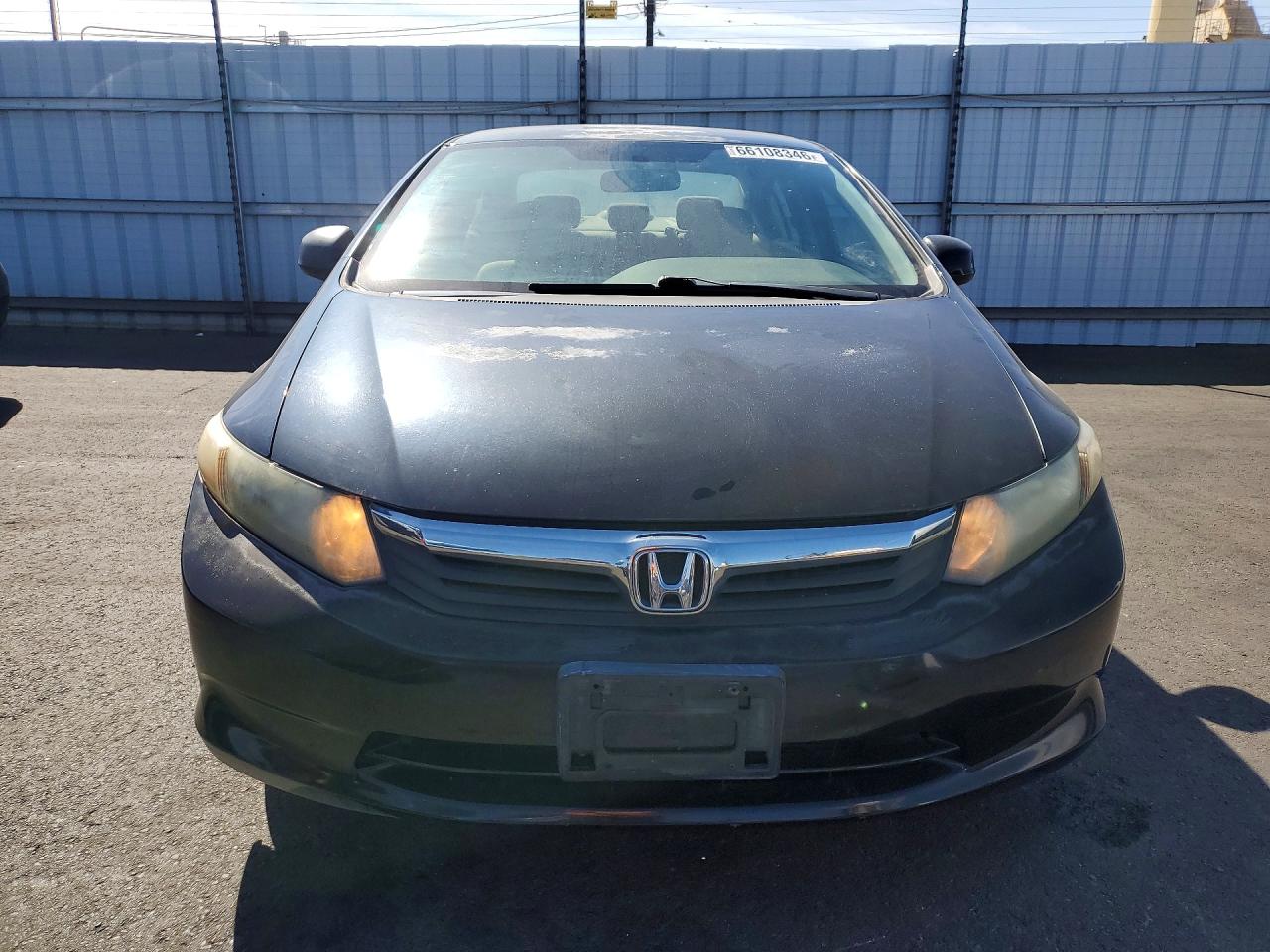 2012 Honda Civic Lx Black vin: 19XFB2F55CE378295