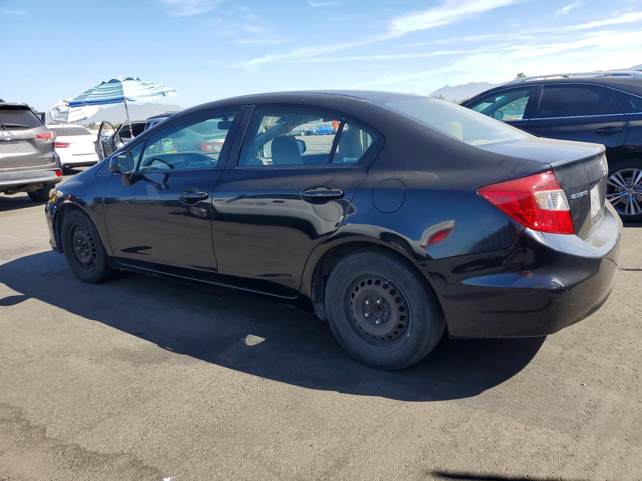 2012 Honda Civic Lx Black vin: 19XFB2F55CE378295