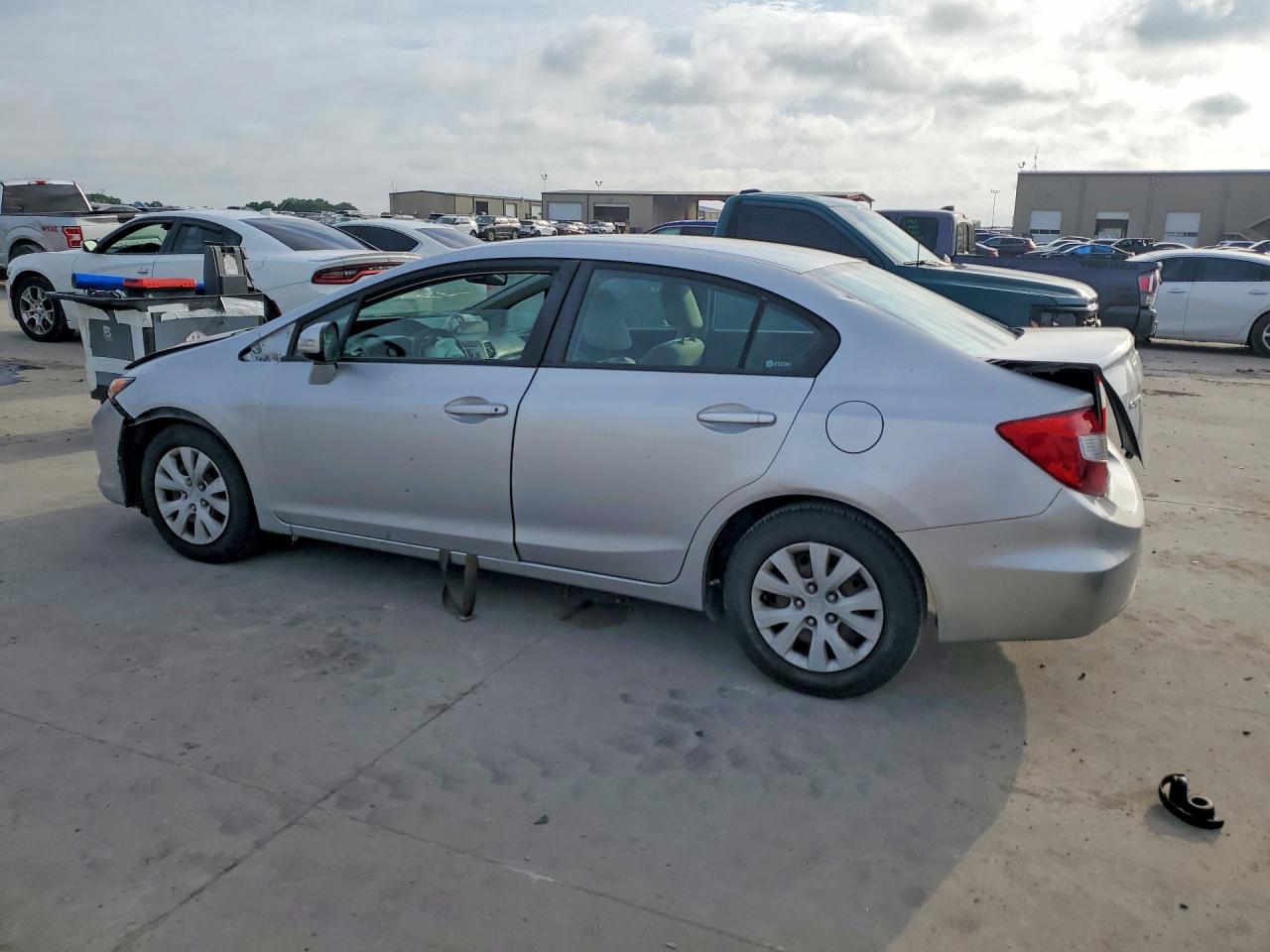 2012 Honda Civic Lx Gray vin: 19XFB2F55CE379799