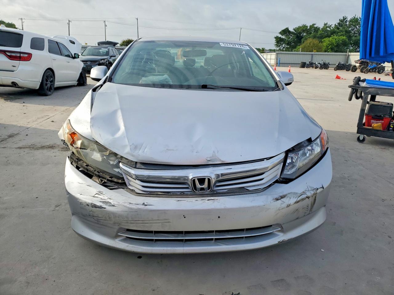 2012 Honda Civic Lx Gray vin: 19XFB2F55CE379799