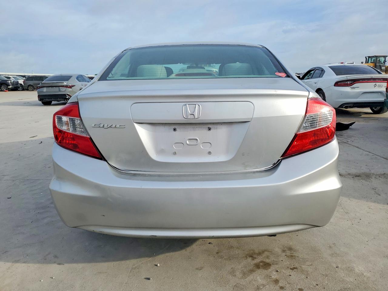 2012 Honda Civic Lx Gray vin: 19XFB2F55CE379799