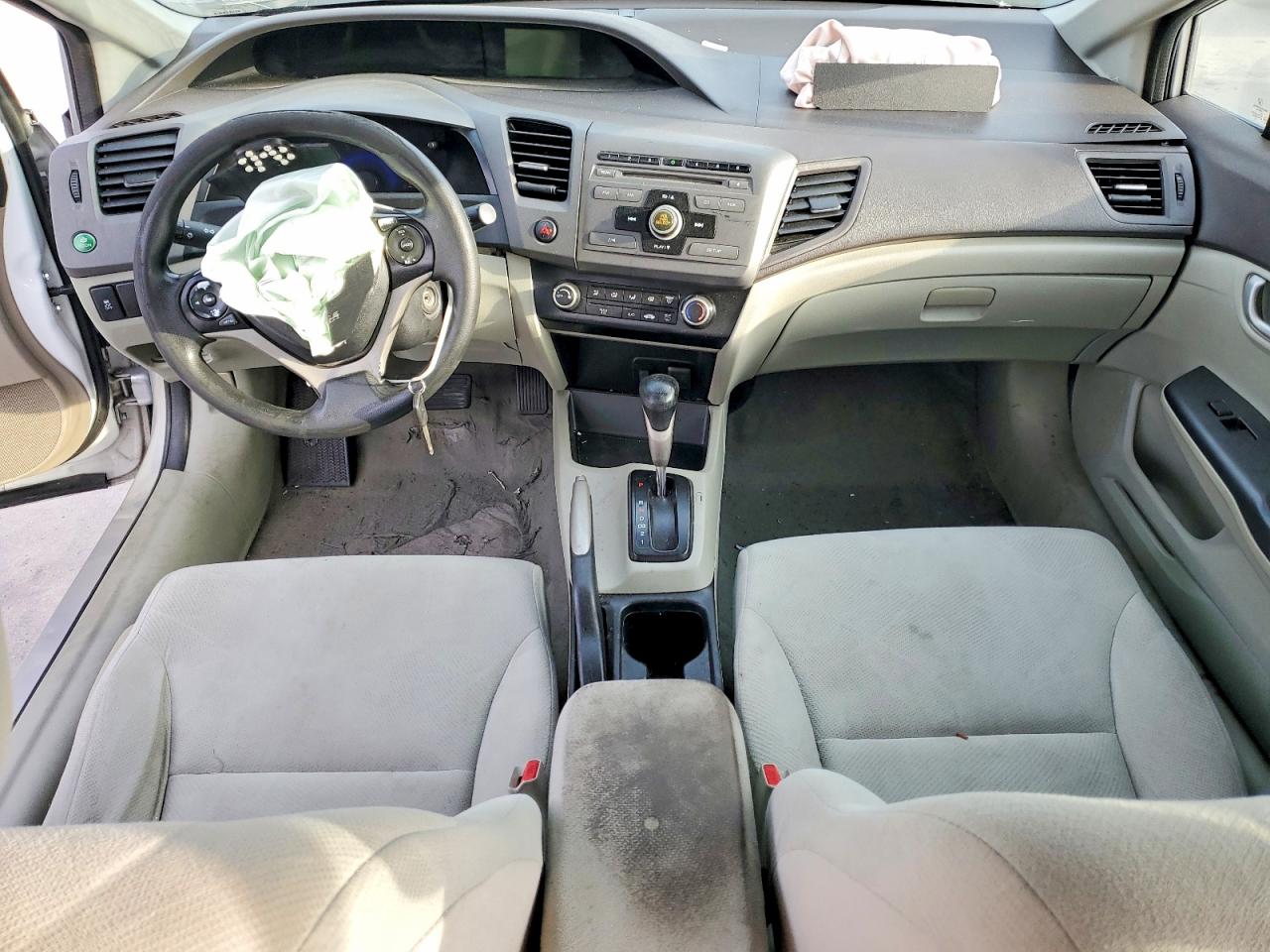 2012 Honda Civic Lx Gray vin: 19XFB2F55CE379799