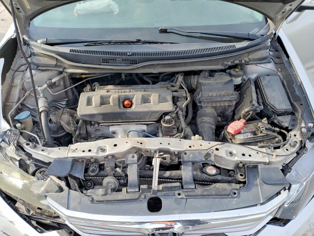 2012 Honda Civic Lx Gray vin: 19XFB2F55CE379799