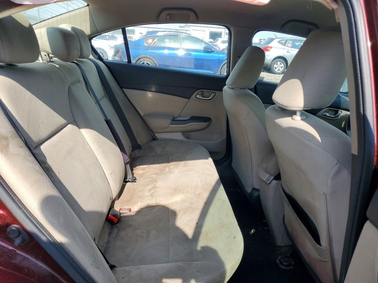 2013 Honda Civic Lx Burgundy vin: 19XFB2F55DE002794