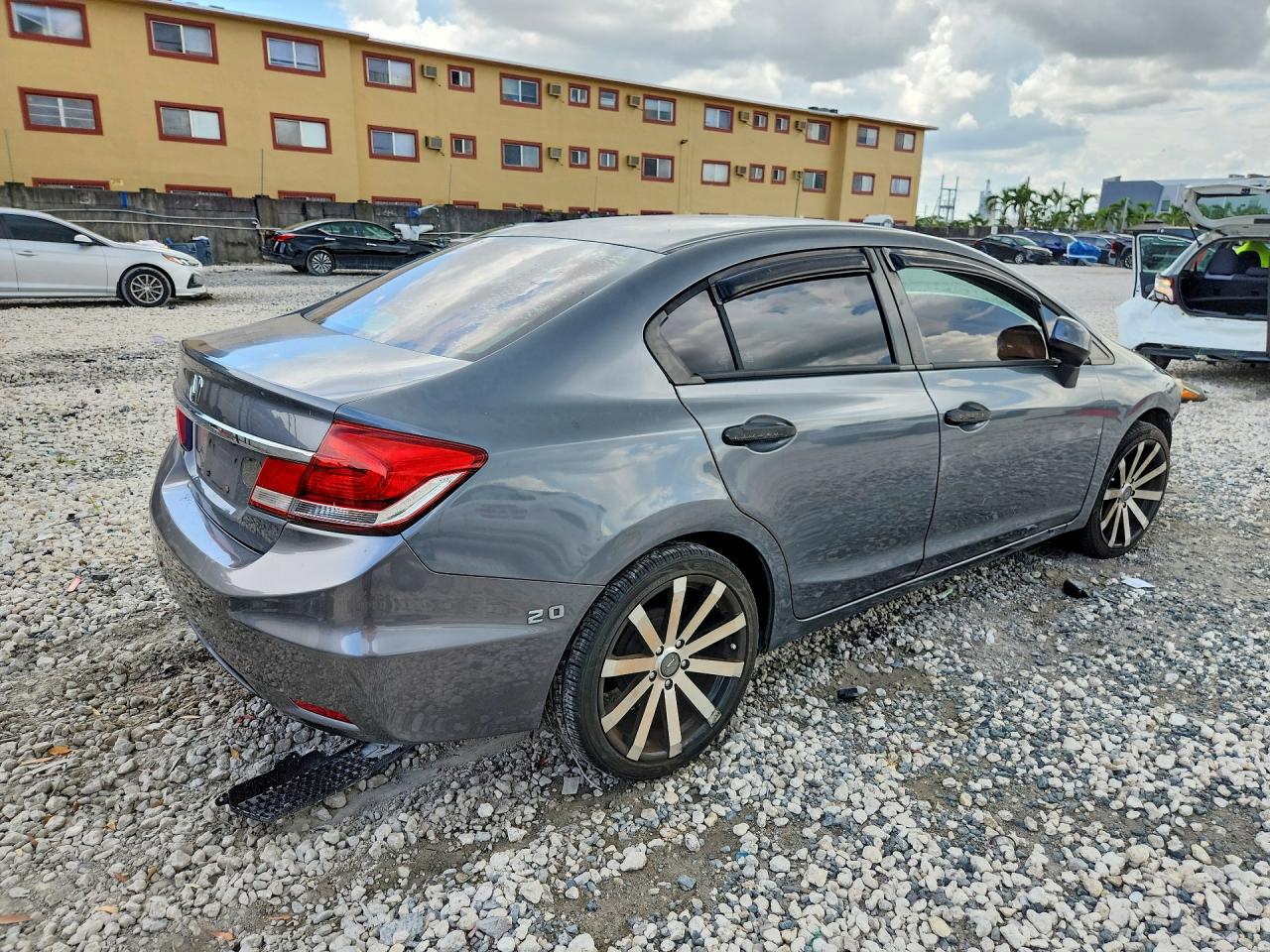 2013 Honda Civic Lx Gray vin: 19XFB2F55DE017229