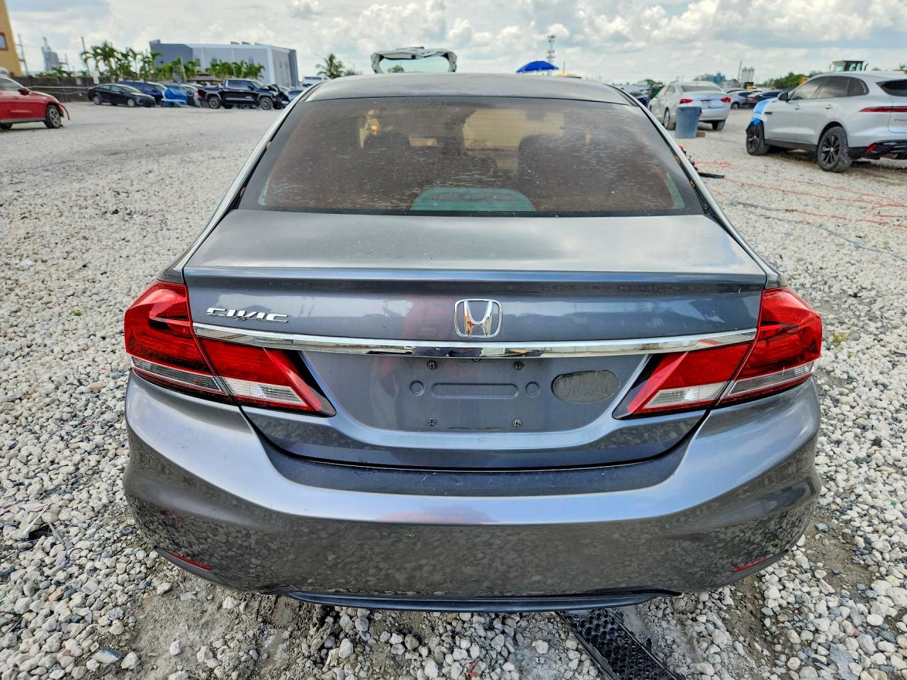 2013 Honda Civic Lx Gray vin: 19XFB2F55DE017229