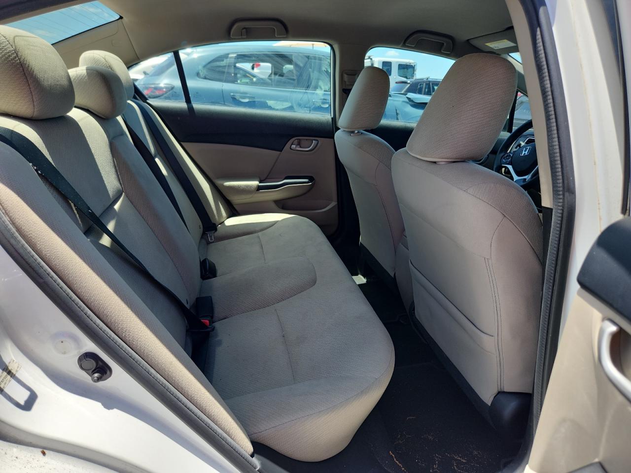 2013 Honda Civic Lx White vin: 19XFB2F55DE025816