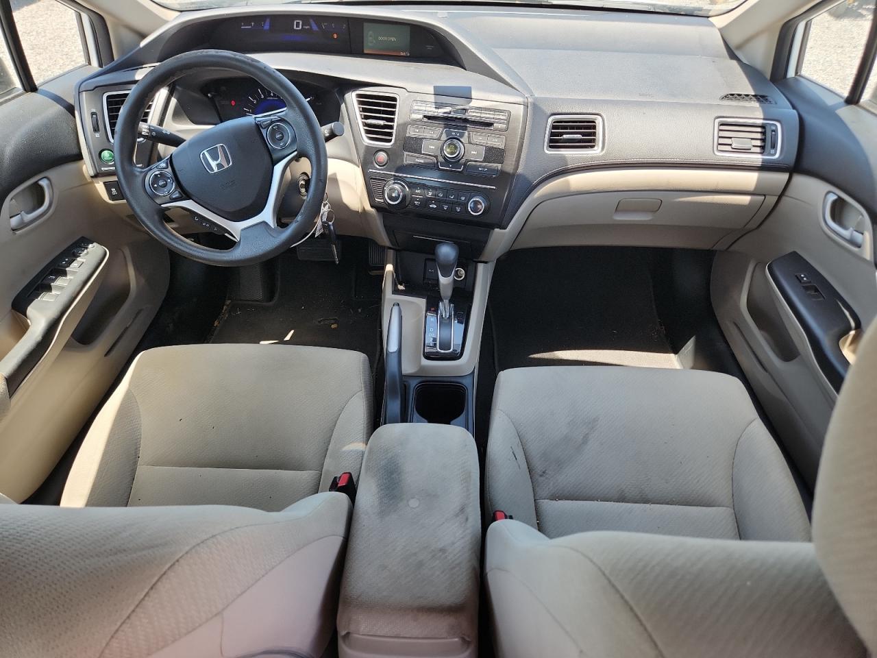 2013 Honda Civic Lx White vin: 19XFB2F55DE025816