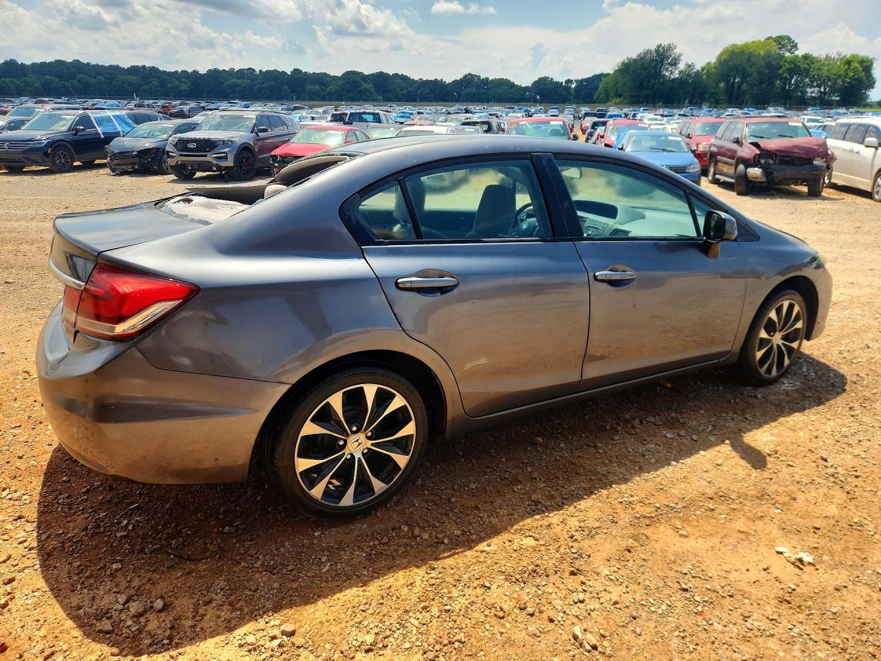 2013 Honda Civic Lx Gray vin: 19XFB2F55DE026187