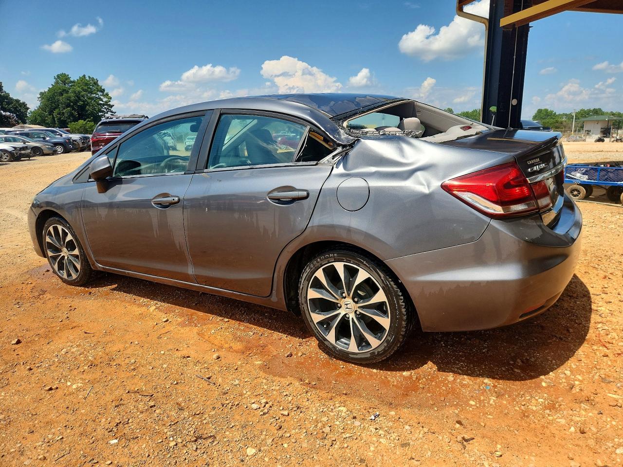 2013 Honda Civic Lx Gray vin: 19XFB2F55DE026187